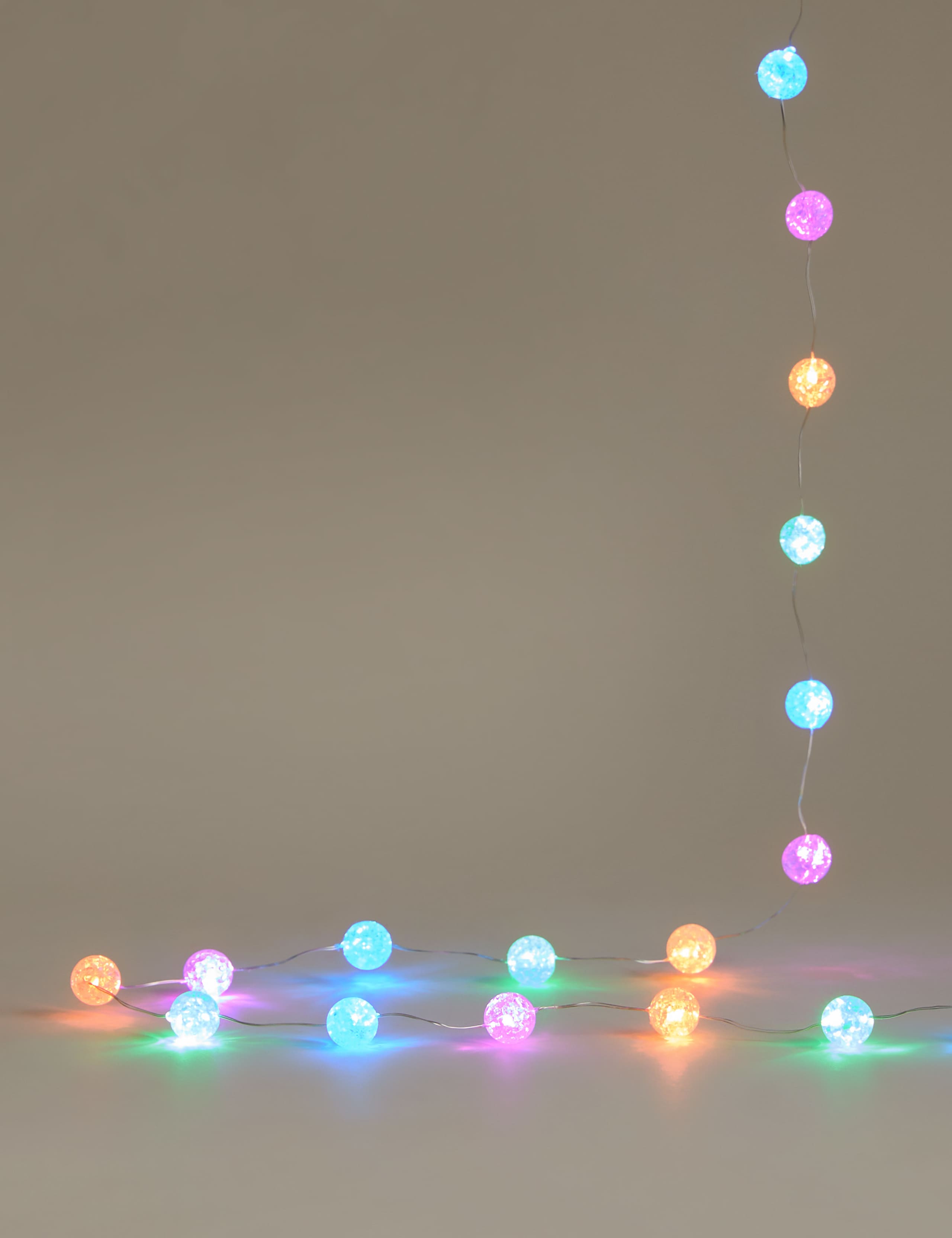 20 Pastel Frosted Ball Battery String Lights 1 of 3