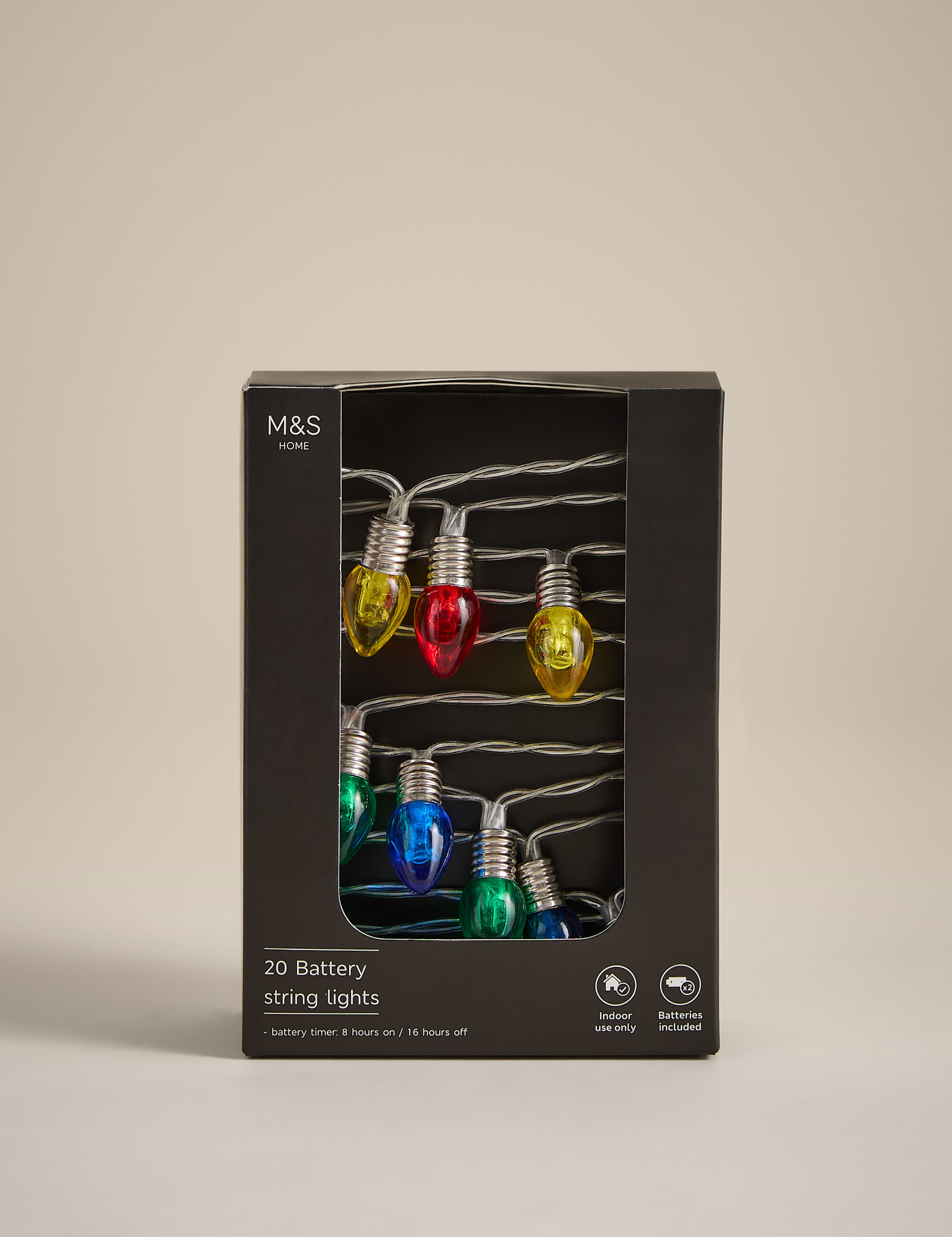 20 Multicoloured Battery String Lights 3 of 3