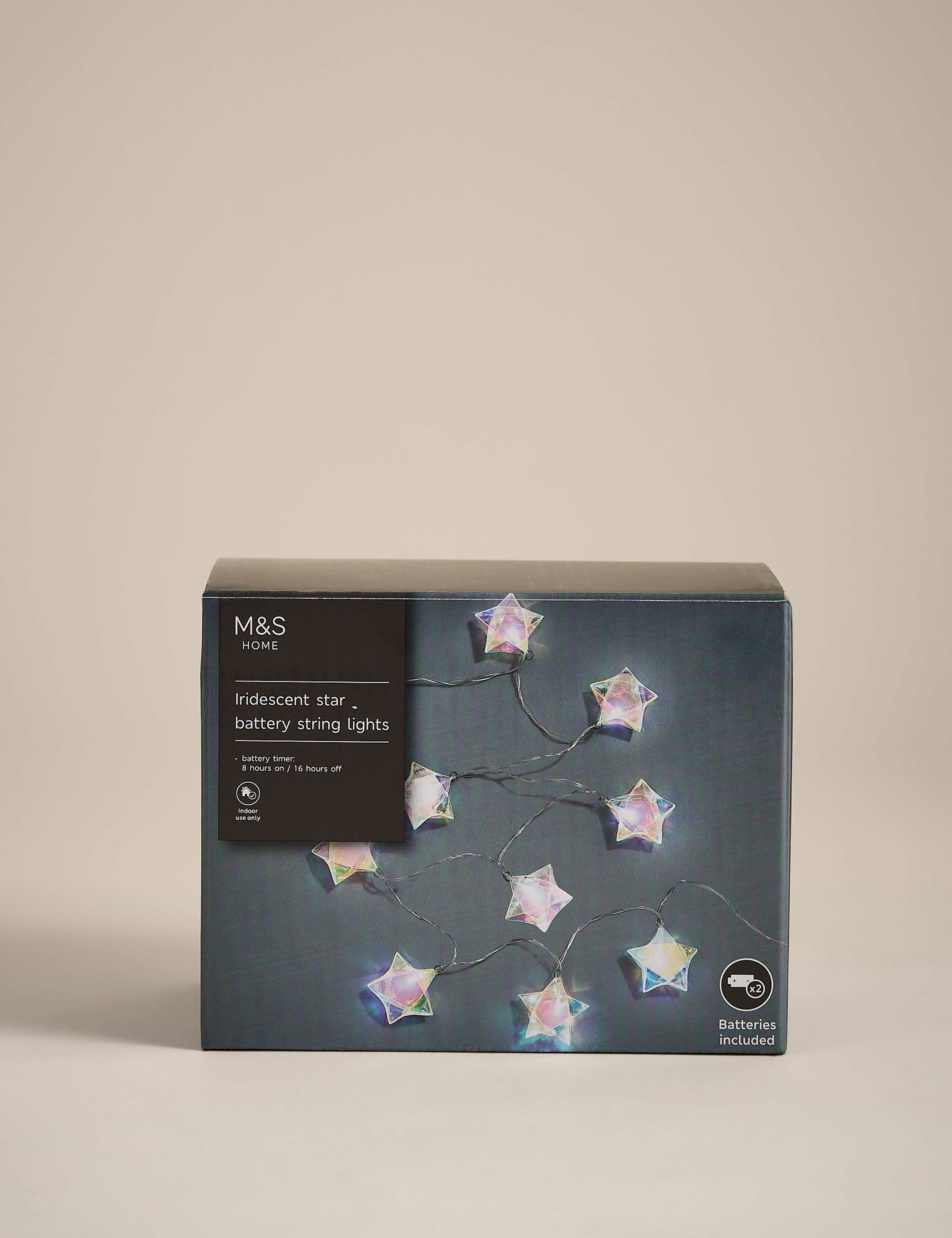 20 Iridescent Star Battery String Lights 3 of 3