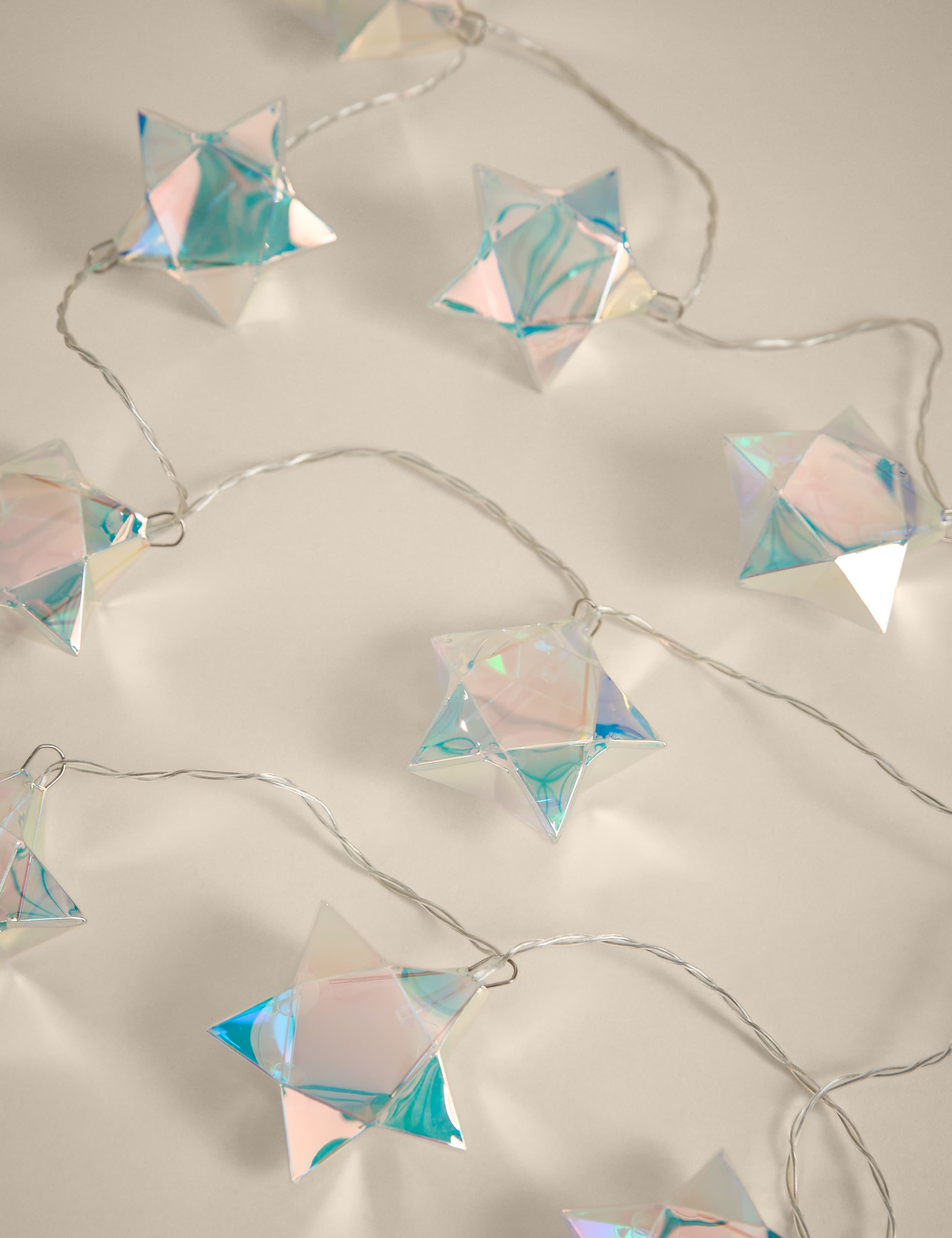 20 Iridescent Star Battery String Lights 2 of 3