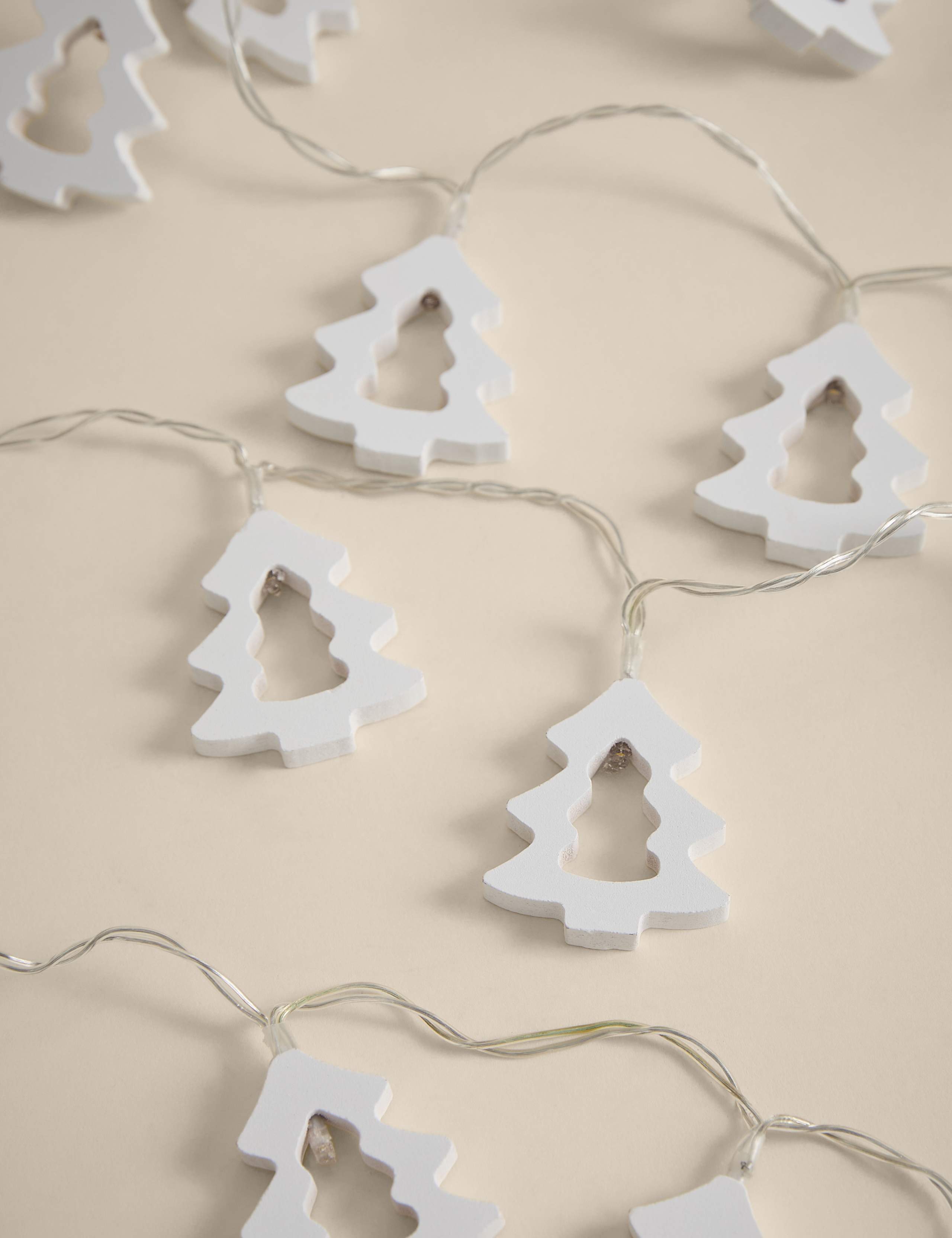20 LED Wooden Tree Battery String Lights 2 of 3