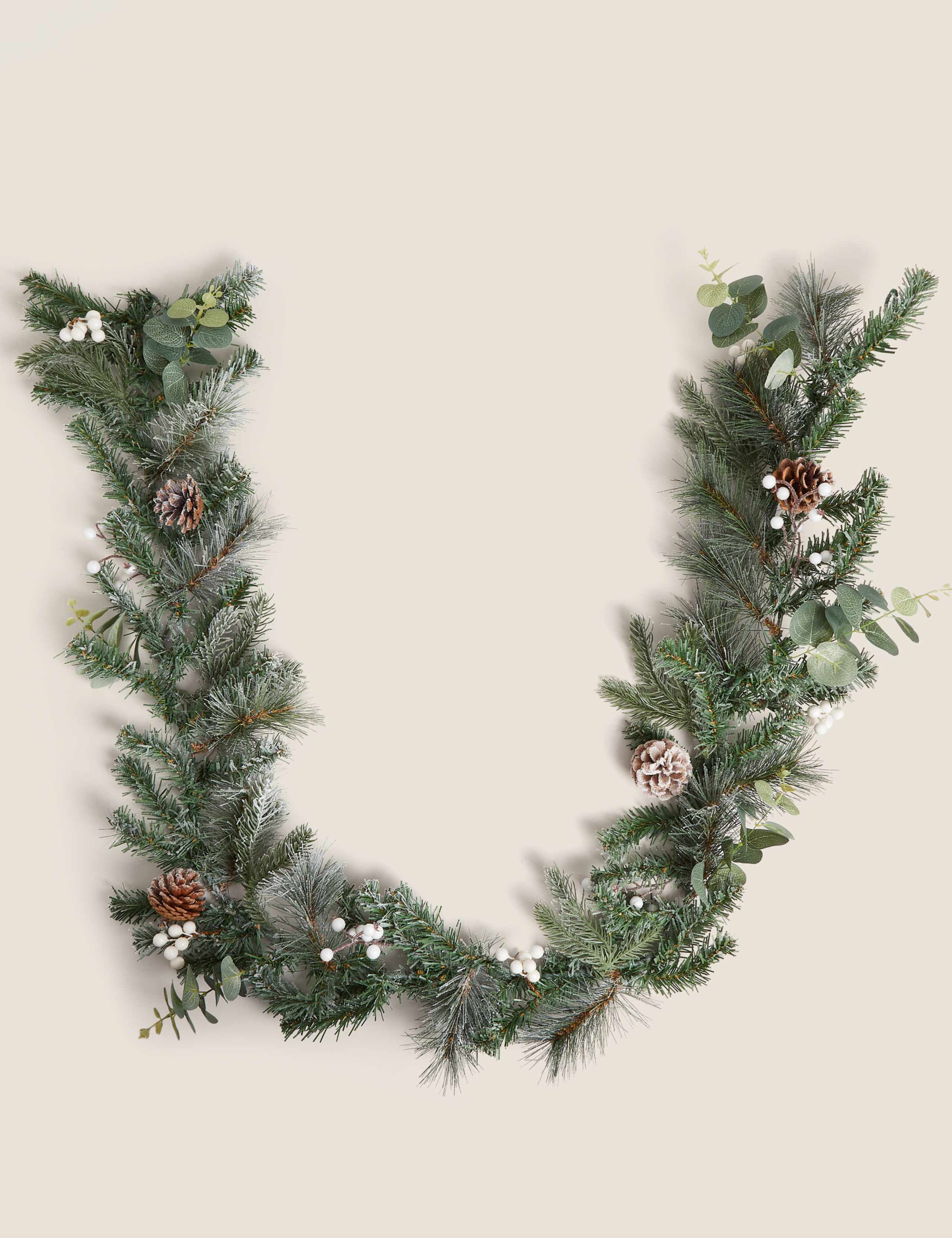 6ft Mistletoe & Pine Garland 1 of 2