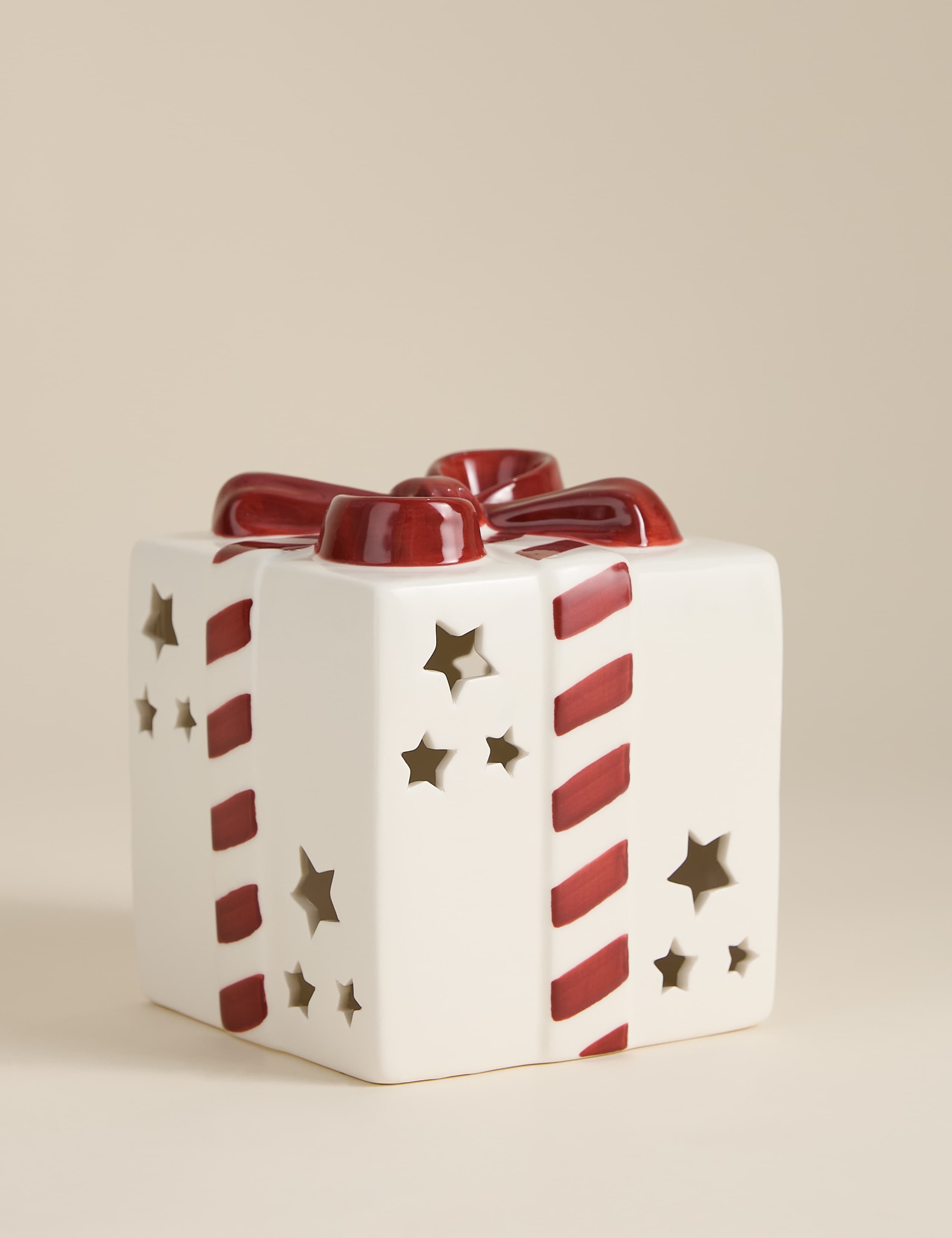 Light Up Ceramic Present Decoration 3 of 4