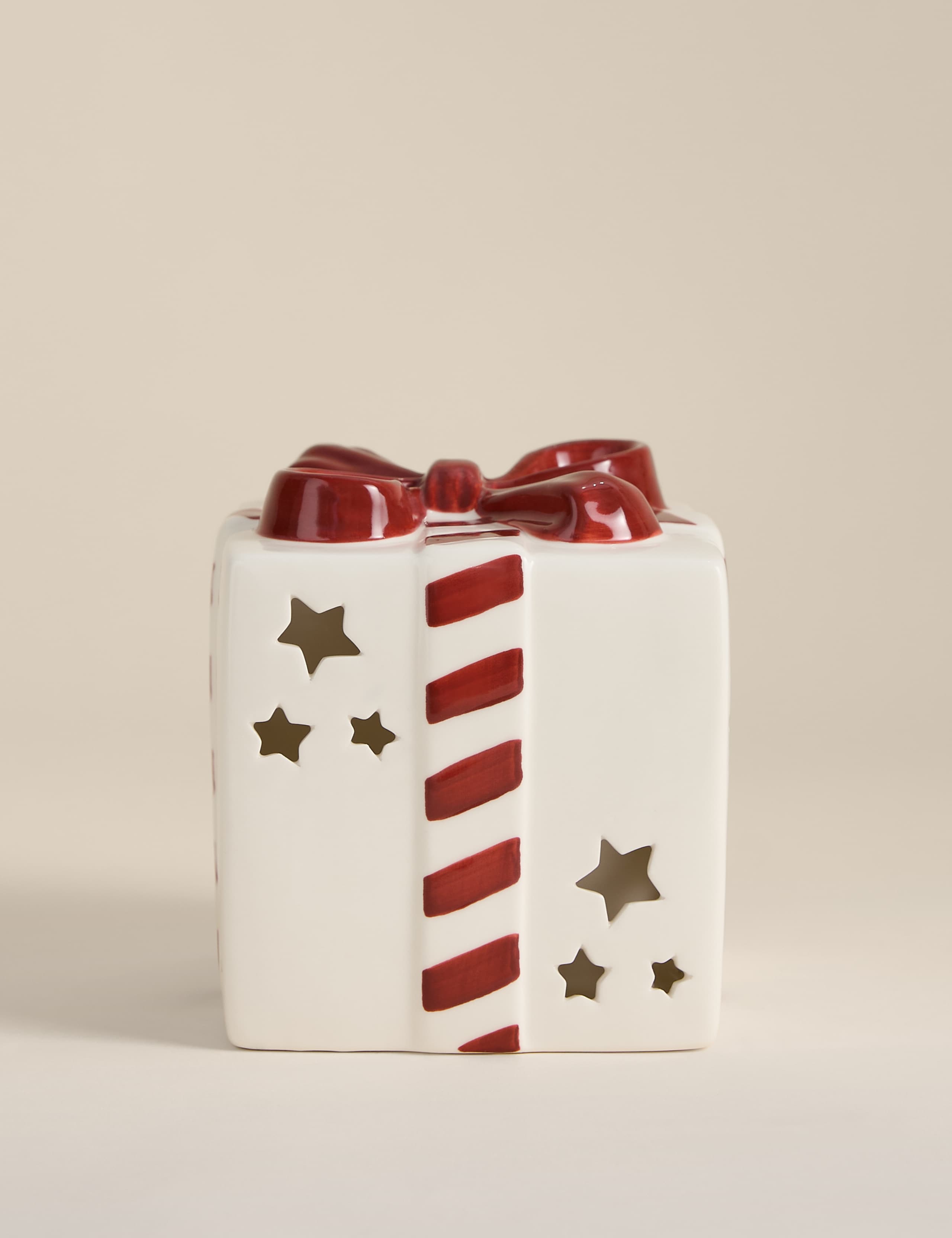 Light Up Ceramic Present Decoration 2 of 4