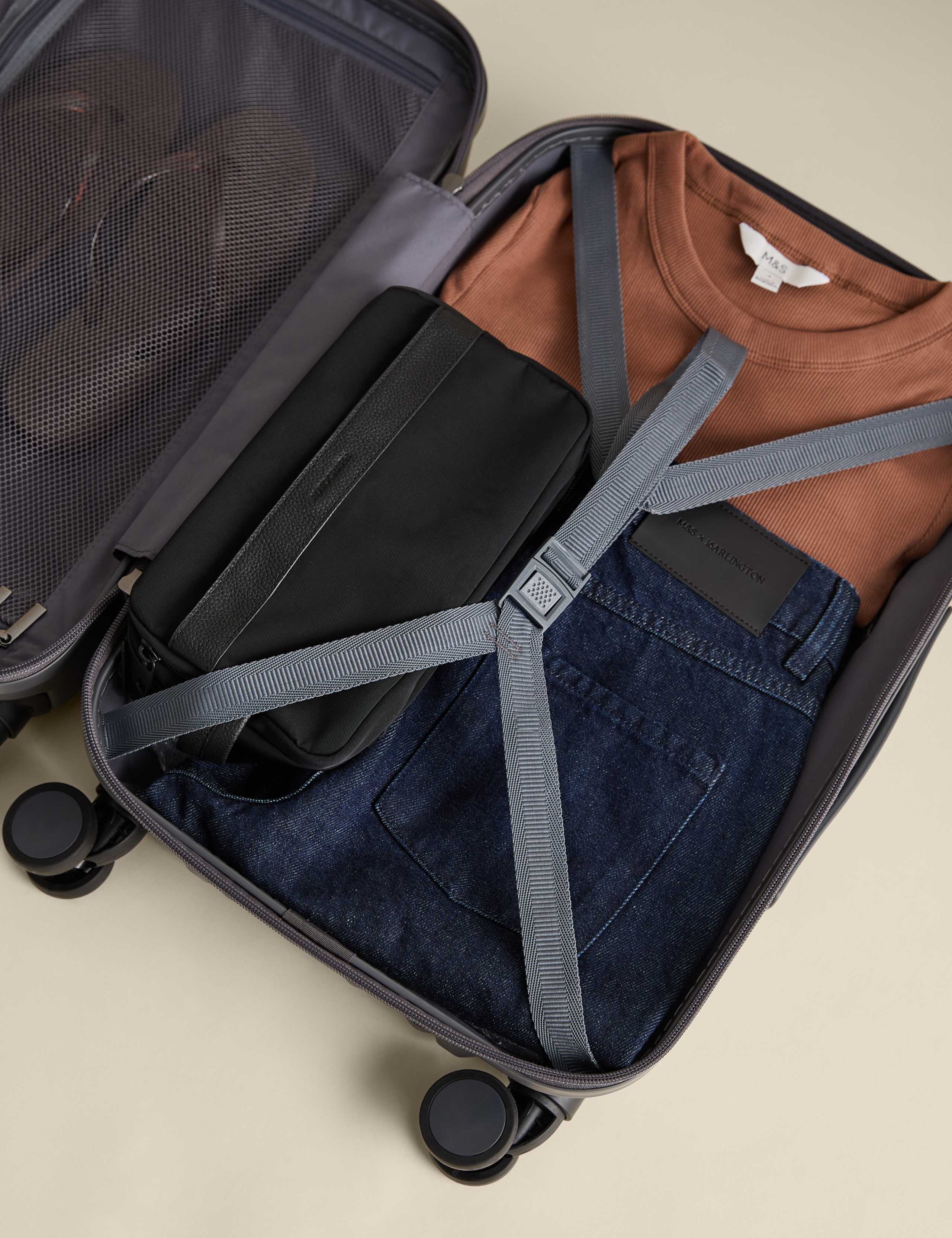 Mykonos 4 Wheel Hard Shell Cabin Suitcase 5 of 8