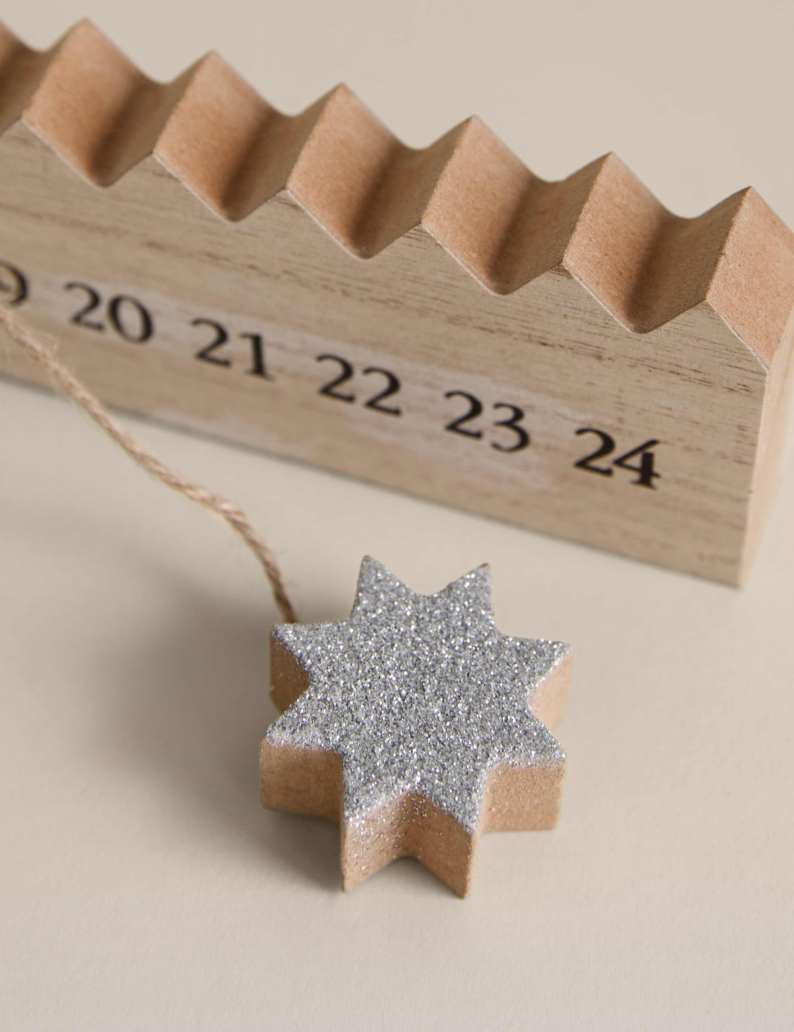Wooden Star Advent Calendar 2 of 3