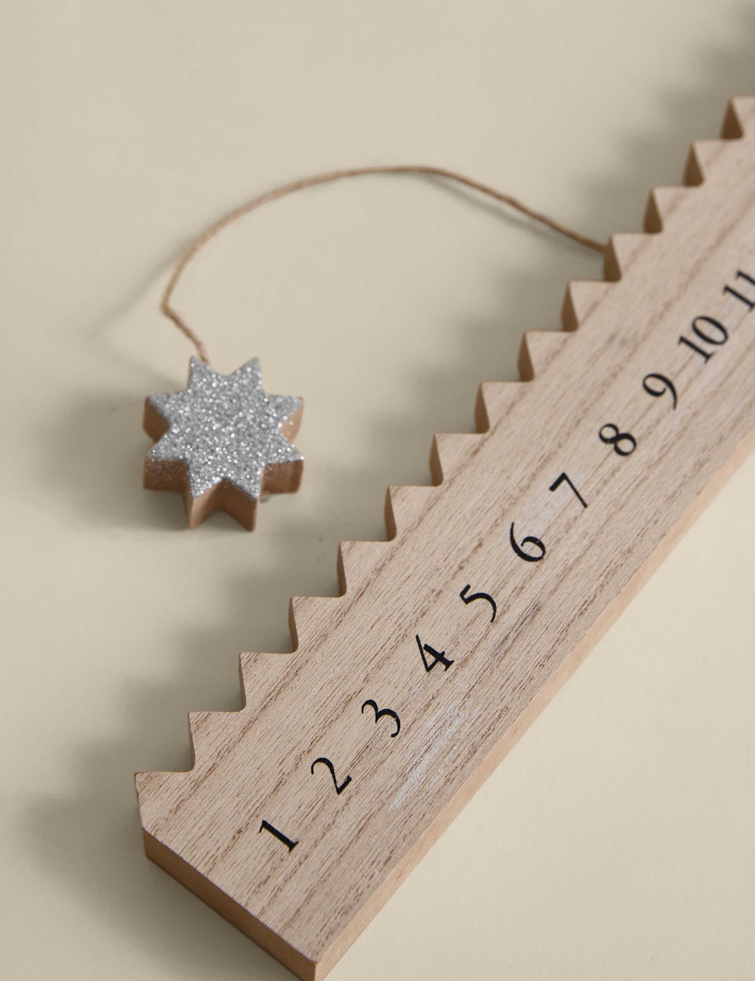 Wooden Star Advent Calendar 3 of 3