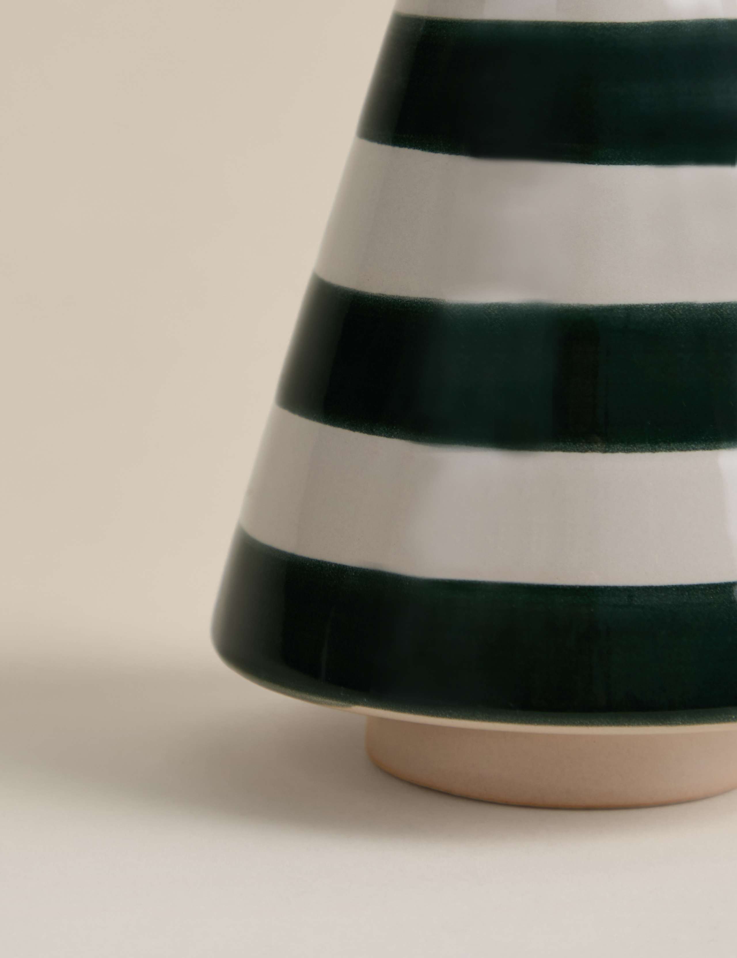Large Ceramic Striped Christmas Tree Room Decoration 3 of 3