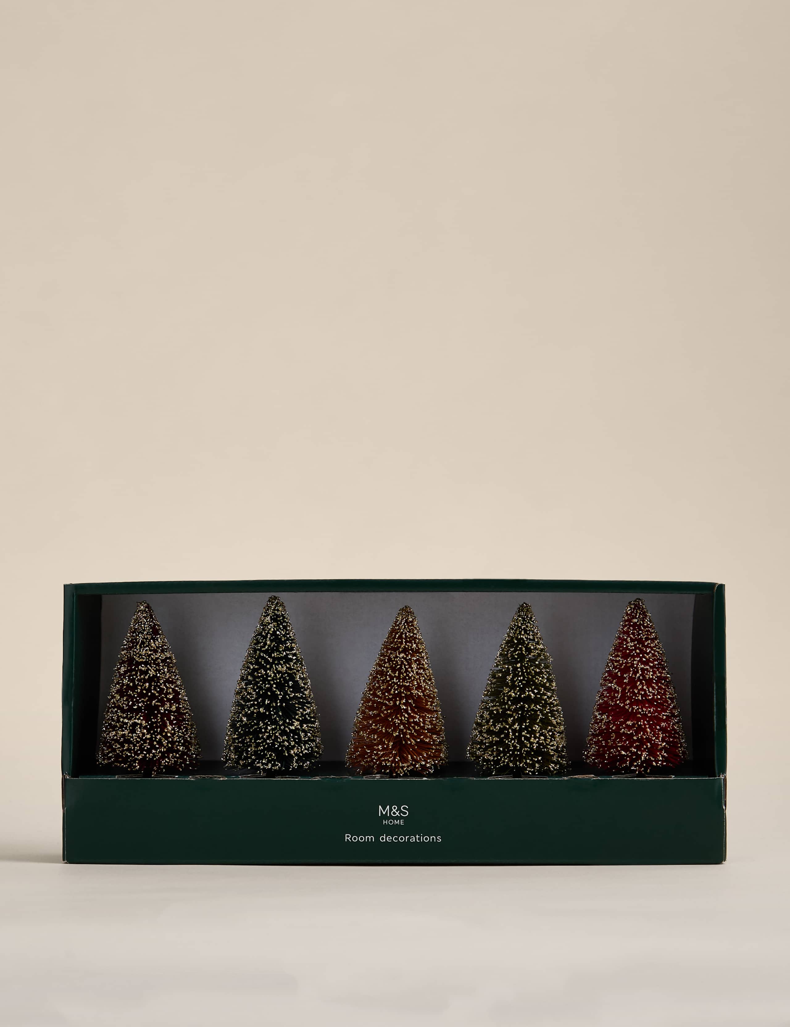 5pk Mini Christmas Tree Room Decorations 2 of 4