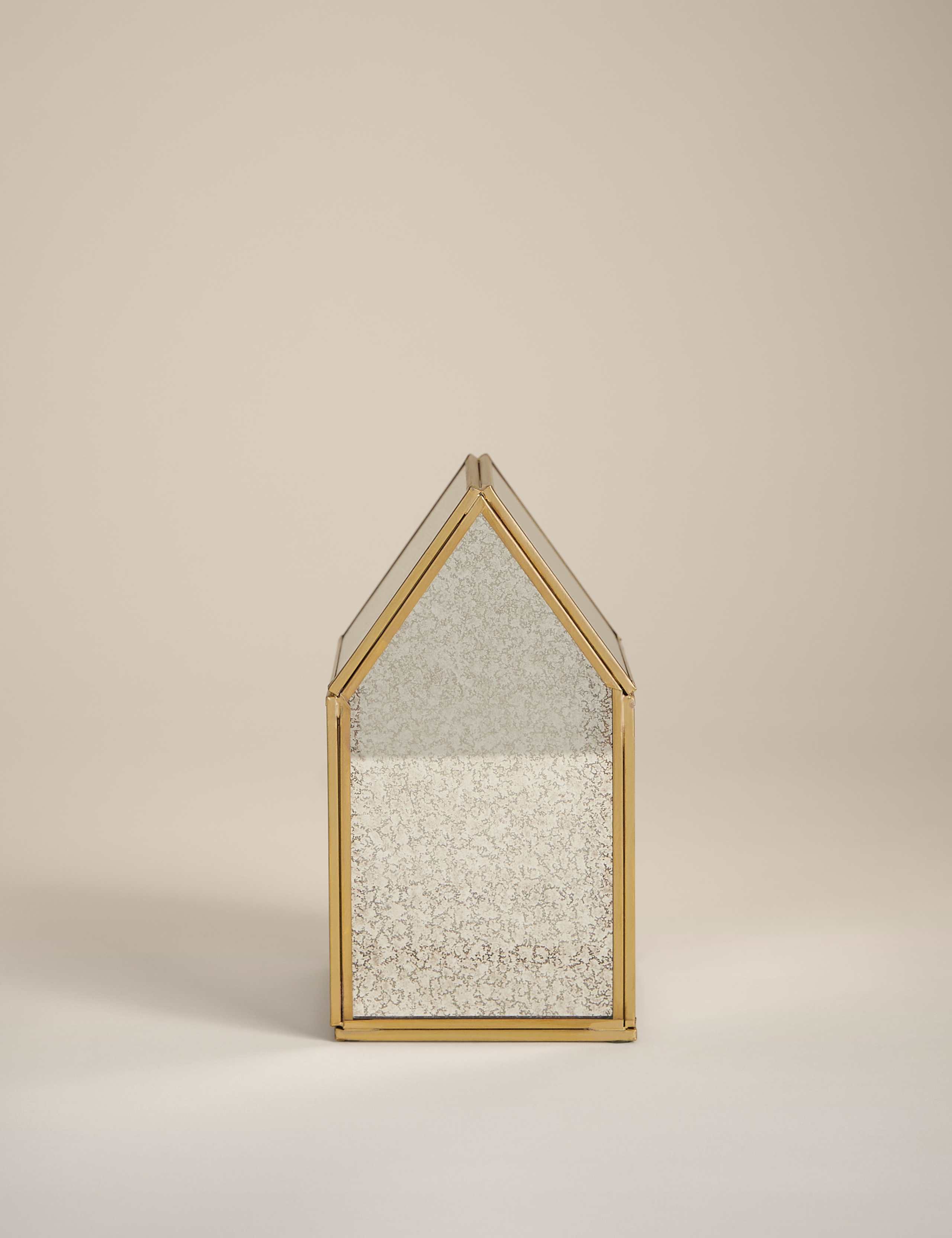 Small Mercury Glass House Decoration 2 of 3