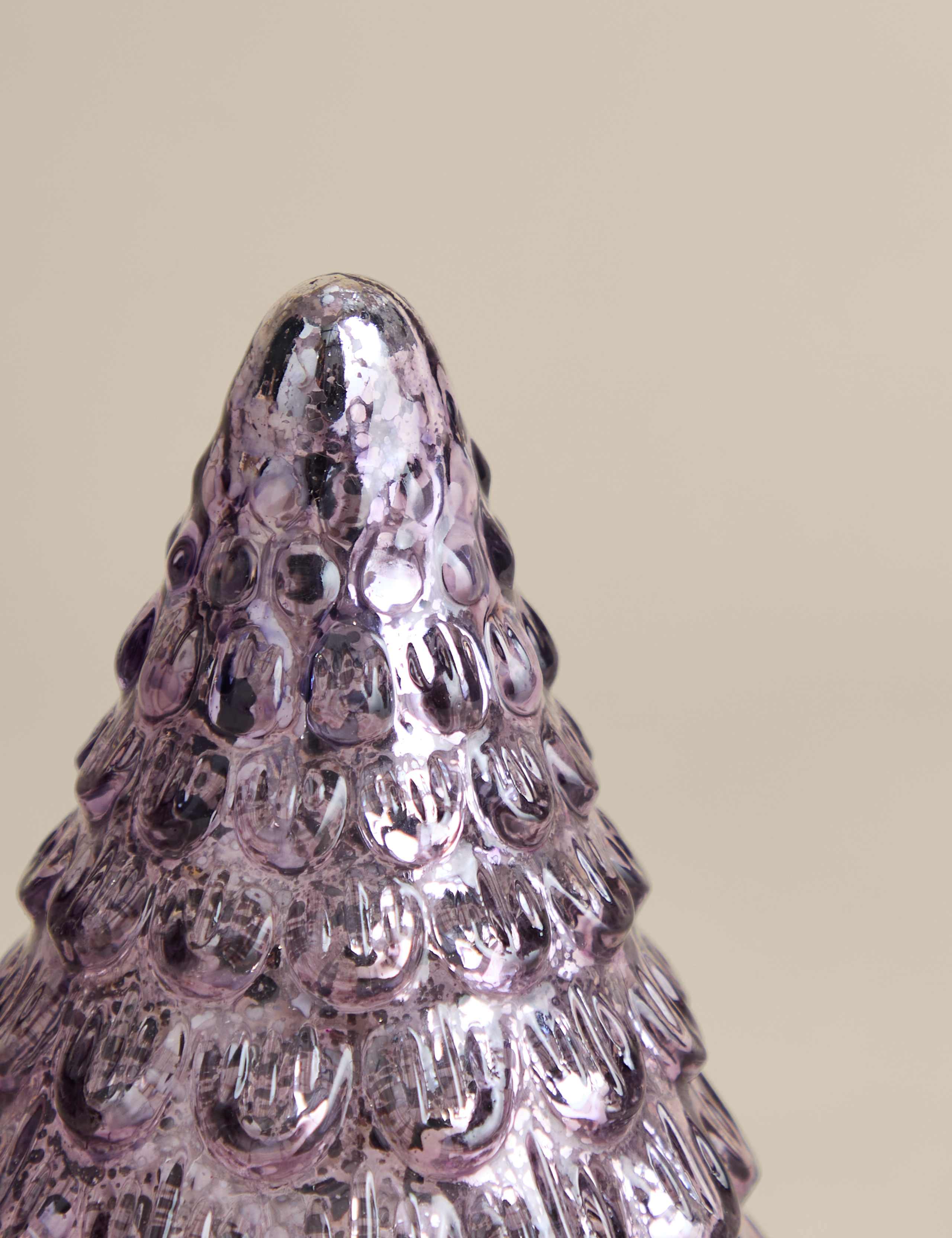 Small Glass Light Up Tree Decoration 3 of 3