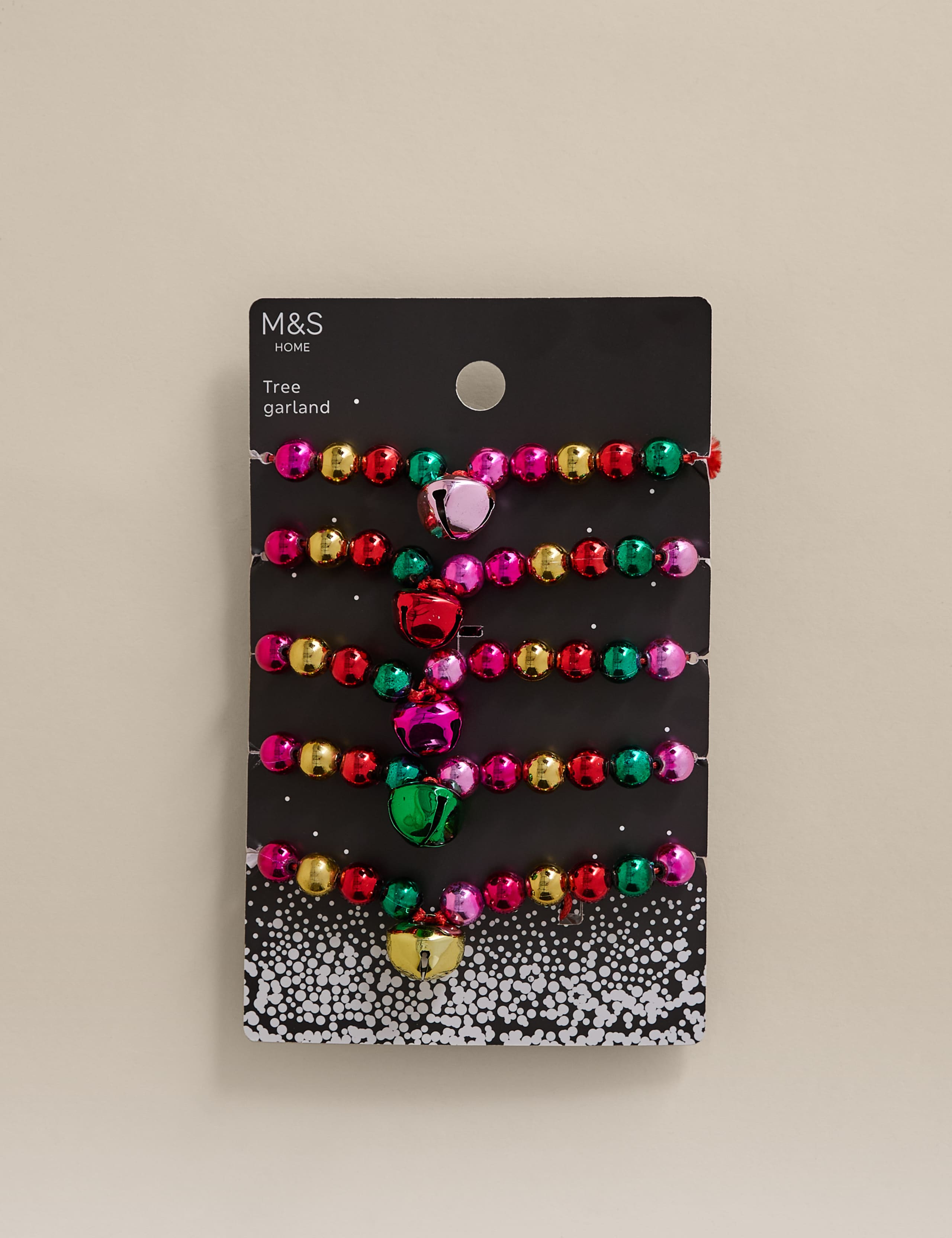 Multicoloured Bell Tree Garland 3 of 3