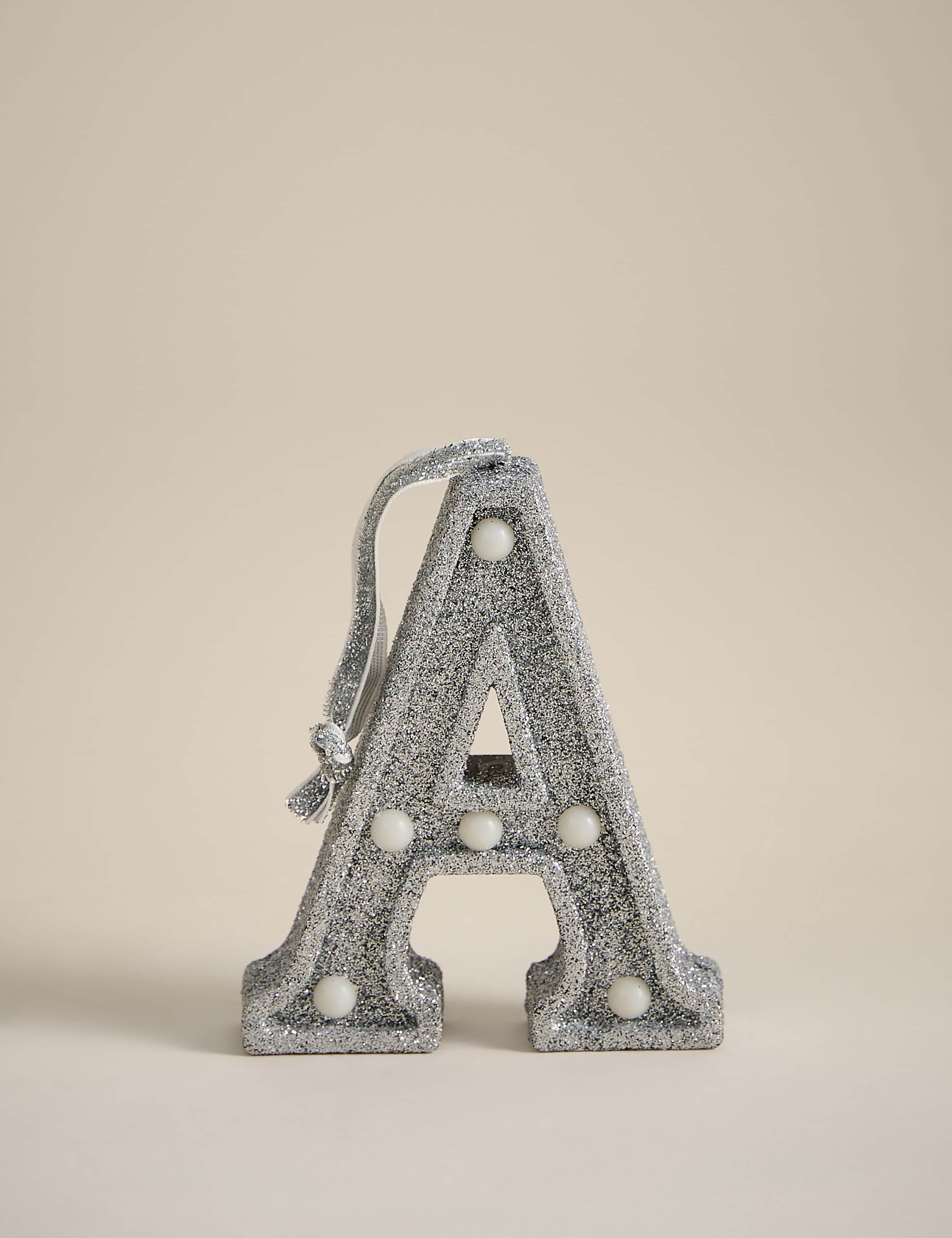 Glitter Light Up Alphabet Hanging Decoration 4 of 4