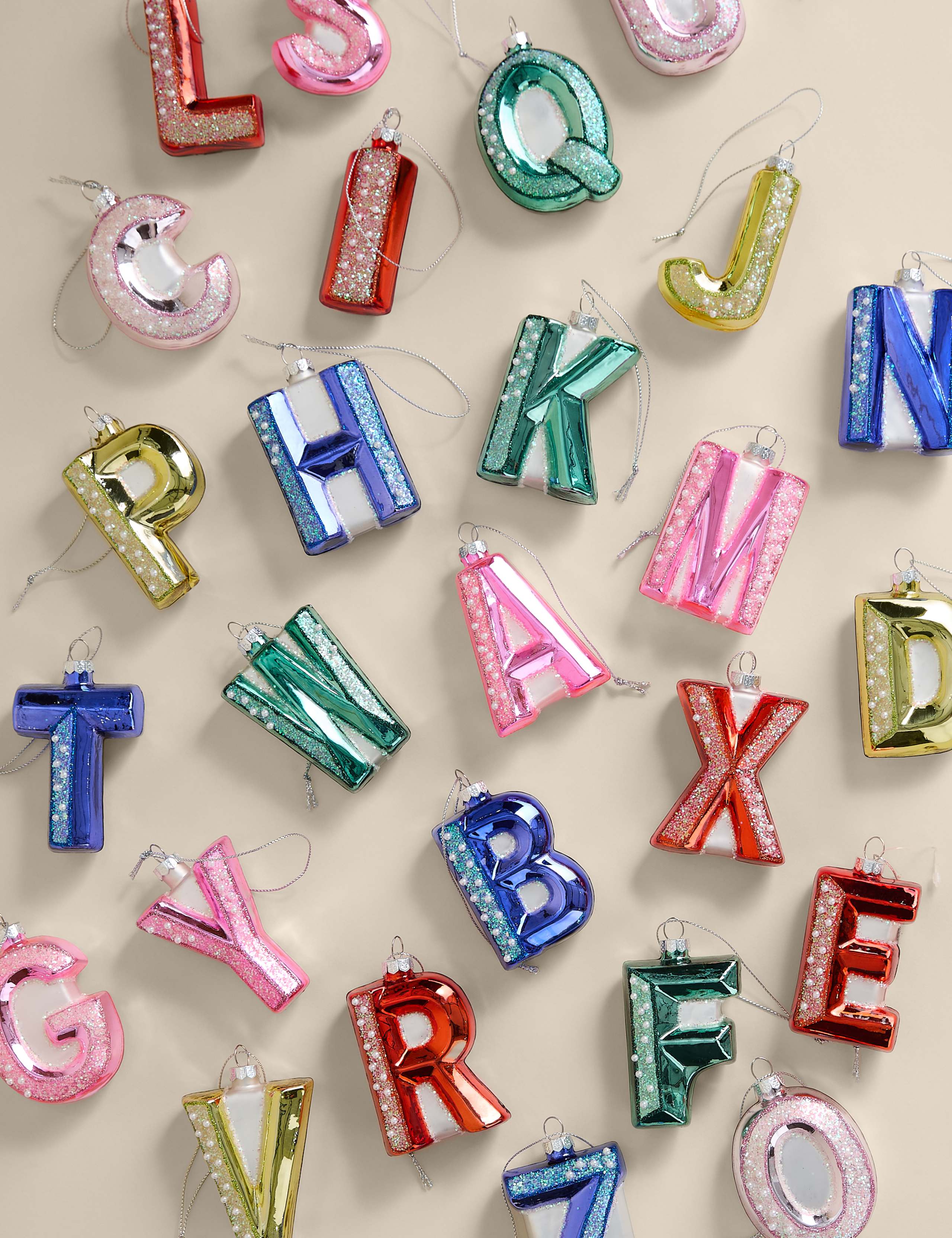 Glass Beaded Hanging Alphabet Decoration 2 of 3