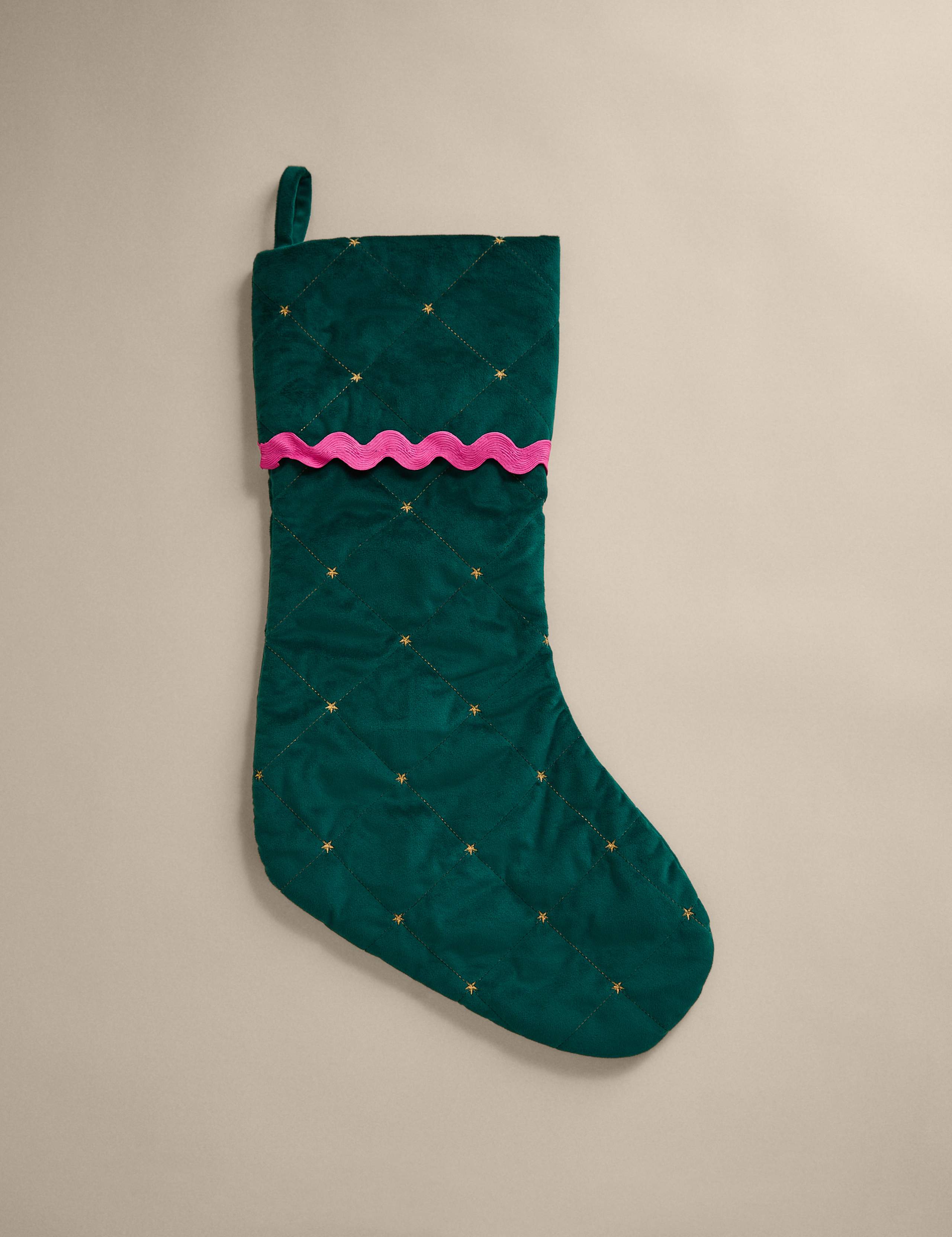Velvet Quilted Stocking 3 of 4