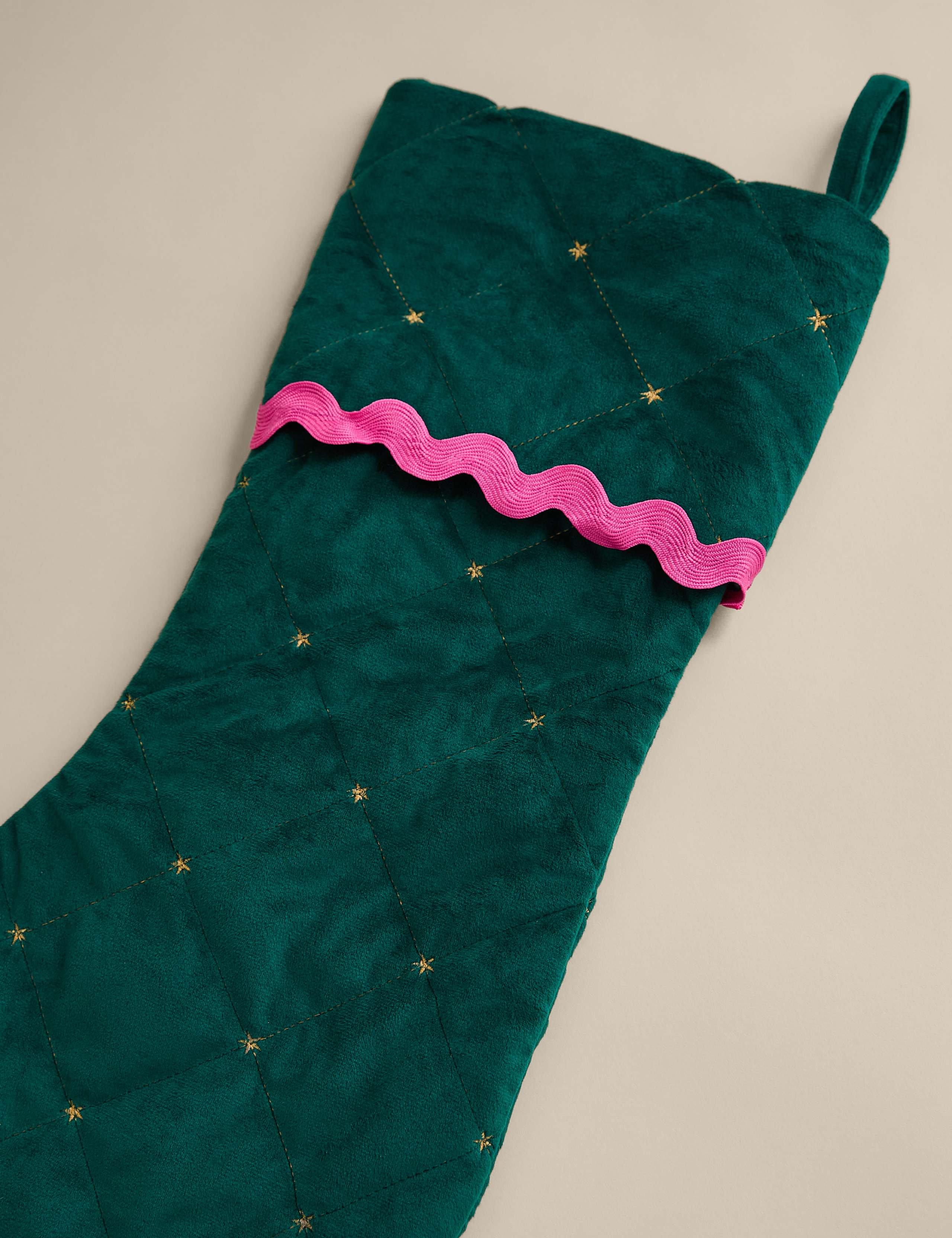 Velvet Quilted Stocking 4 of 4