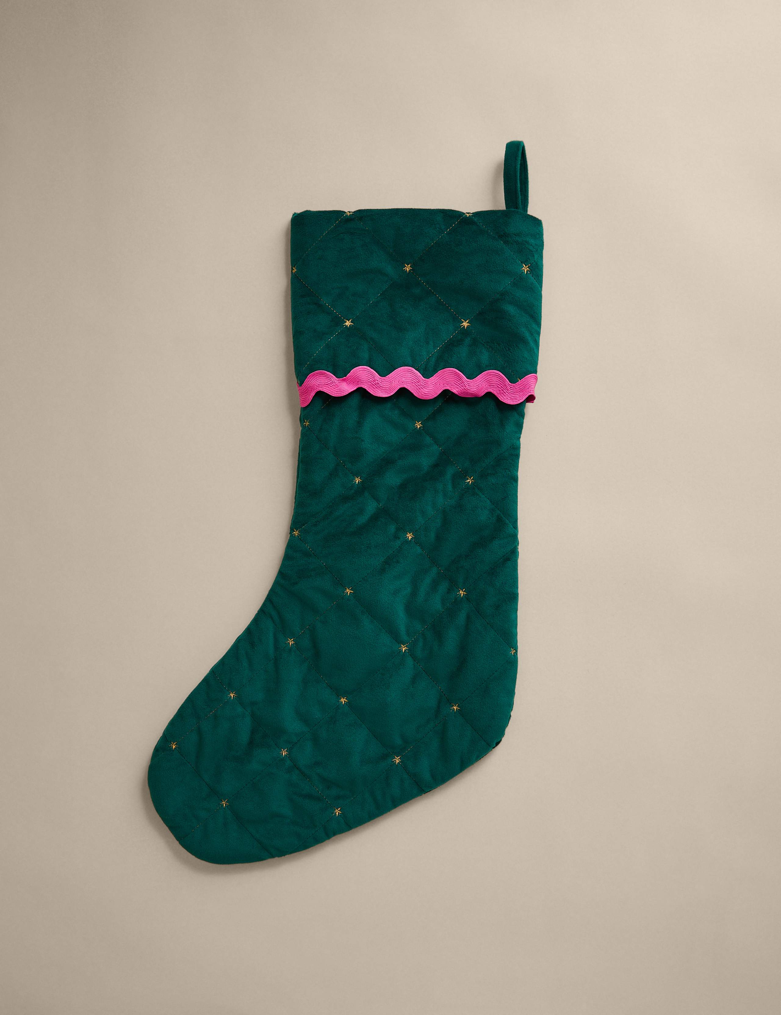 Velvet Quilted Stocking 2 of 4