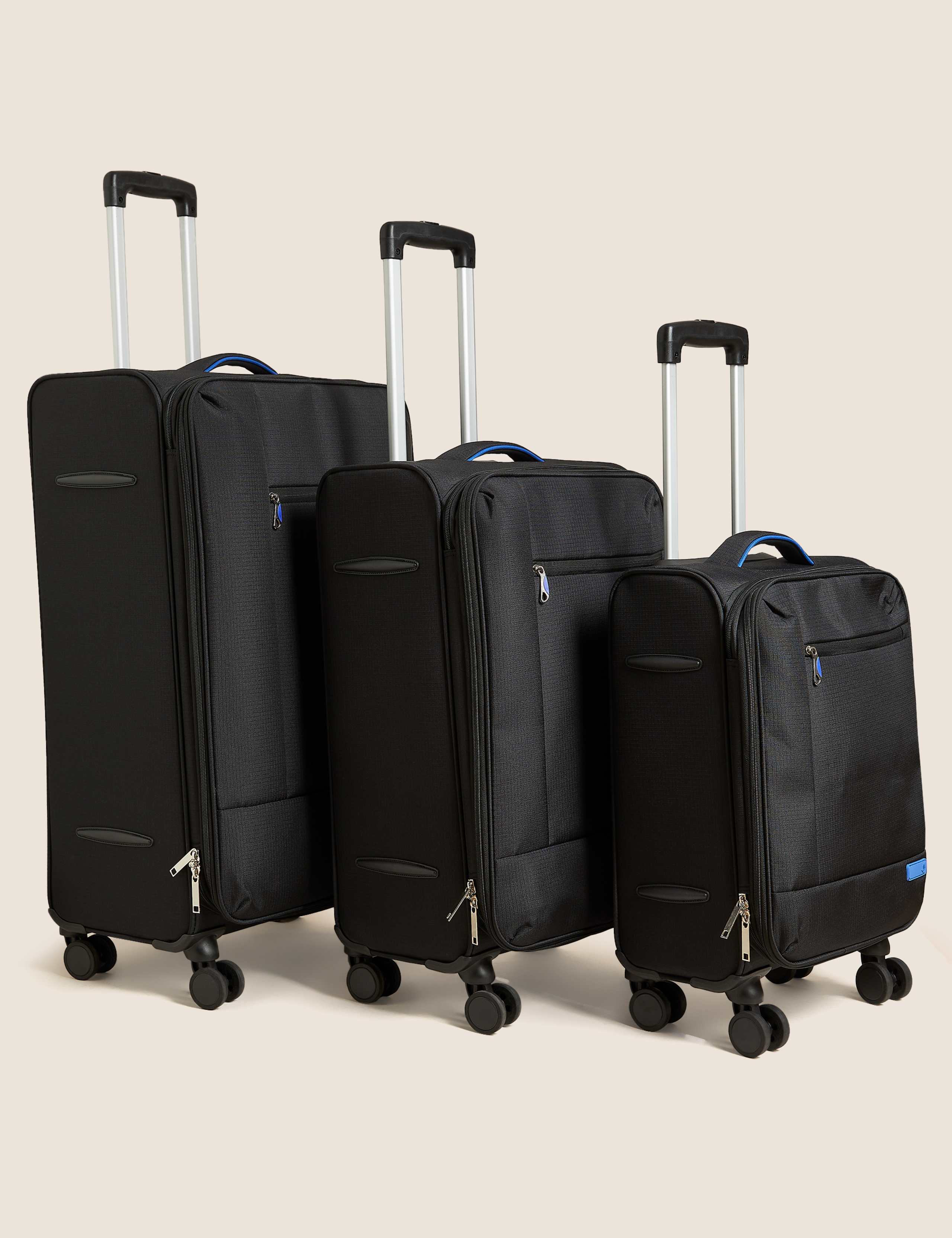 Seville 4 Wheel Soft Cabin Suitcase 5 of 6