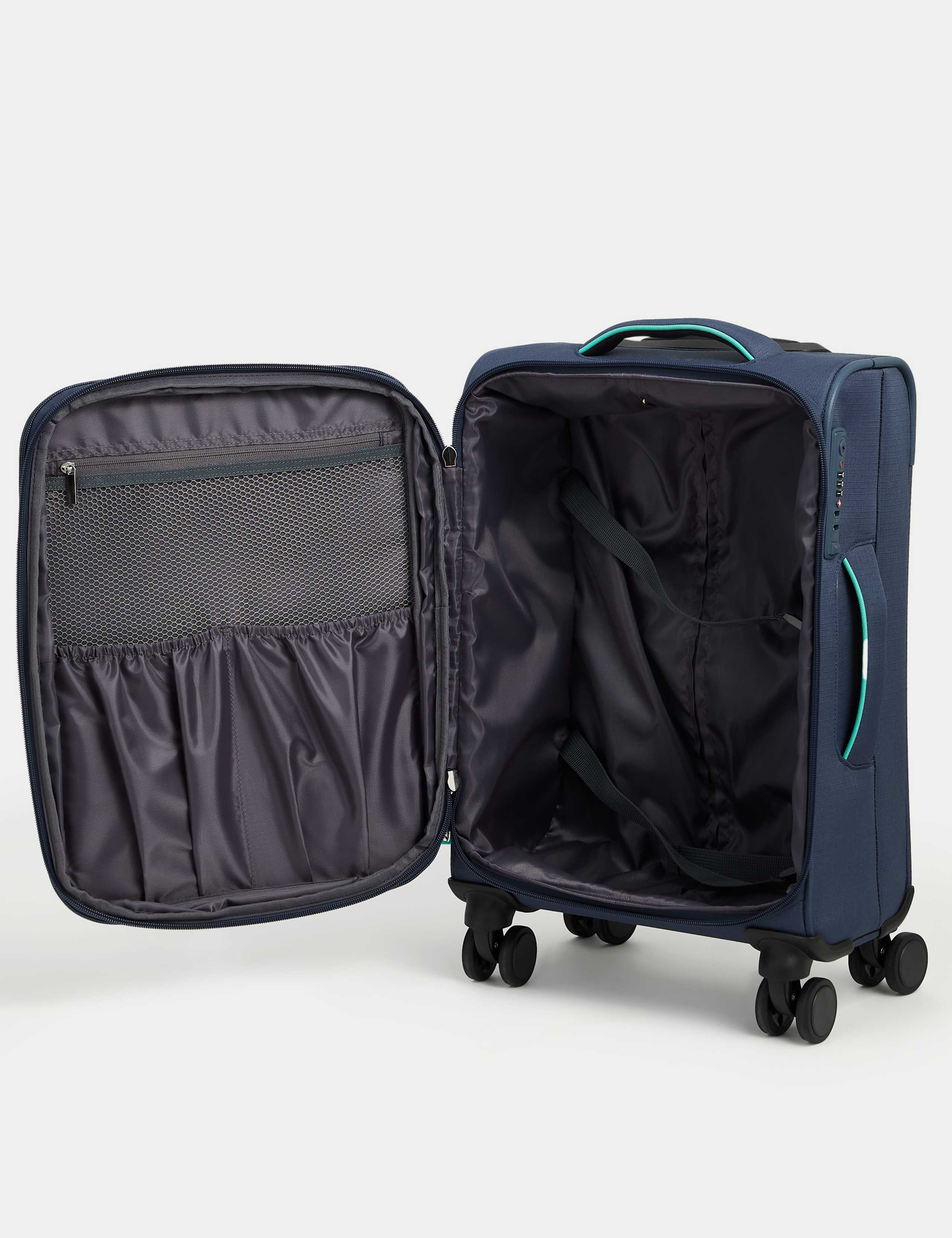 Seville 4 Wheel Soft Cabin Suitcase 5 of 5
