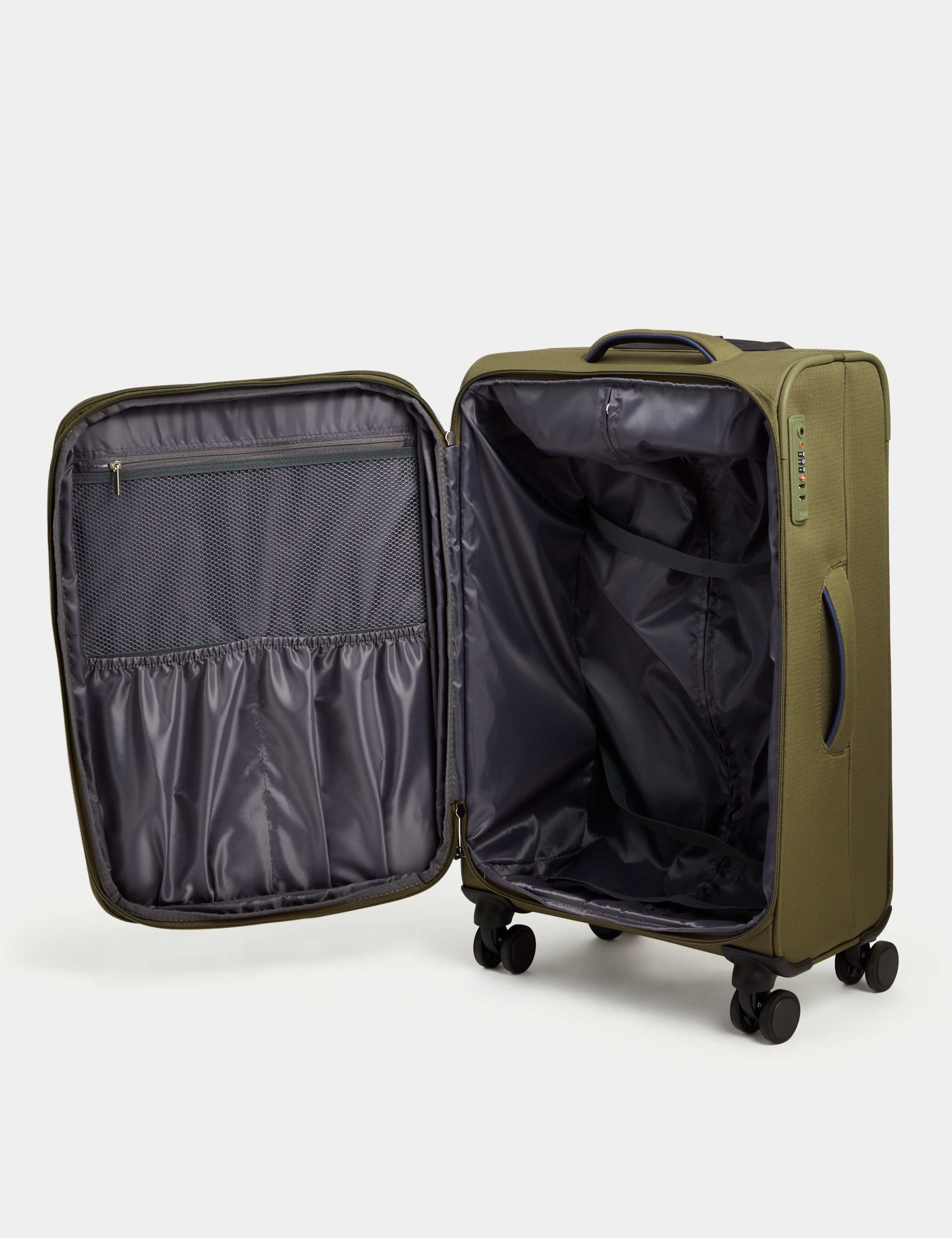 Seville 4 Wheel Soft Medium Suitcase 6 of 6
