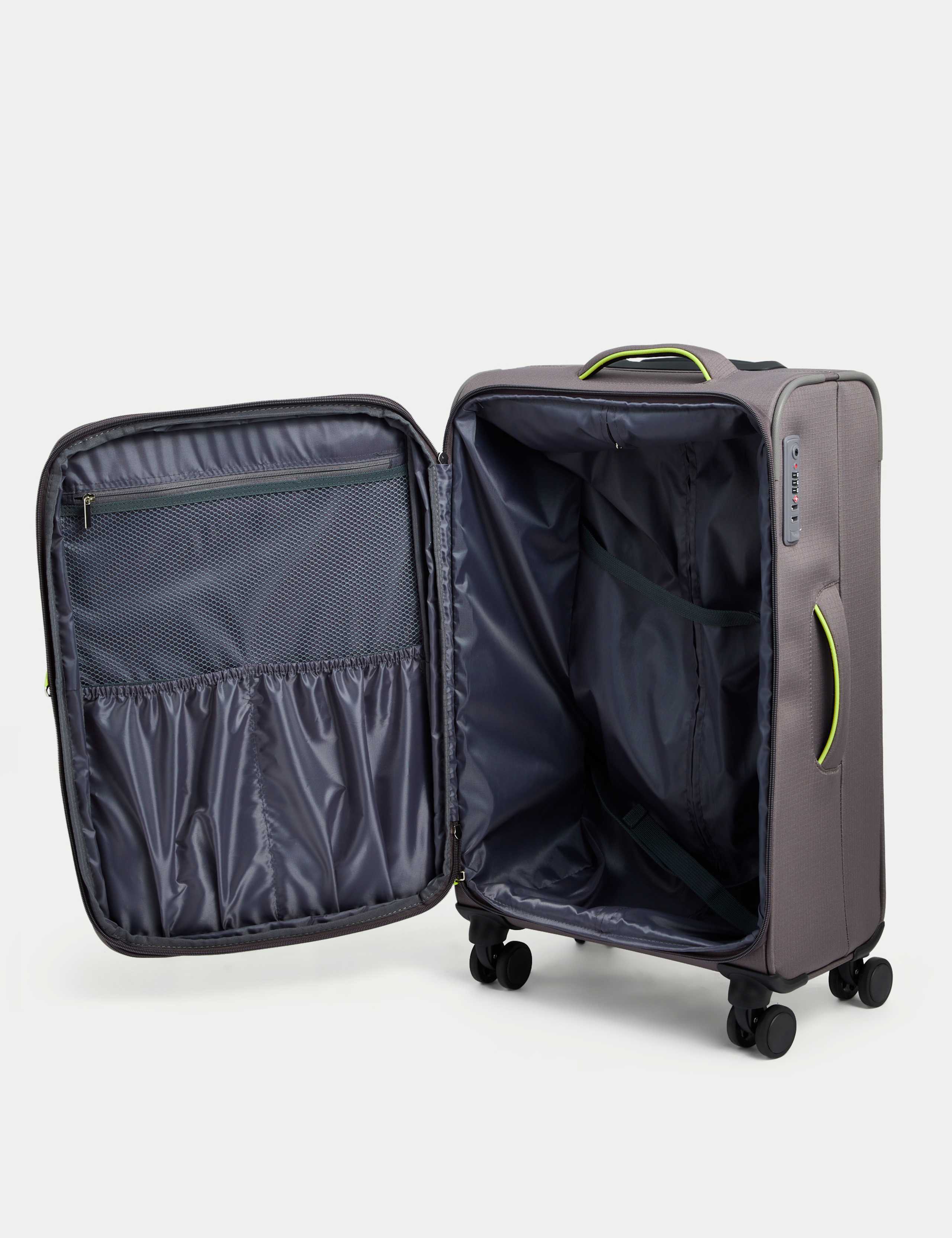 Seville 4 Wheel Soft Medium Suitcase 6 of 6