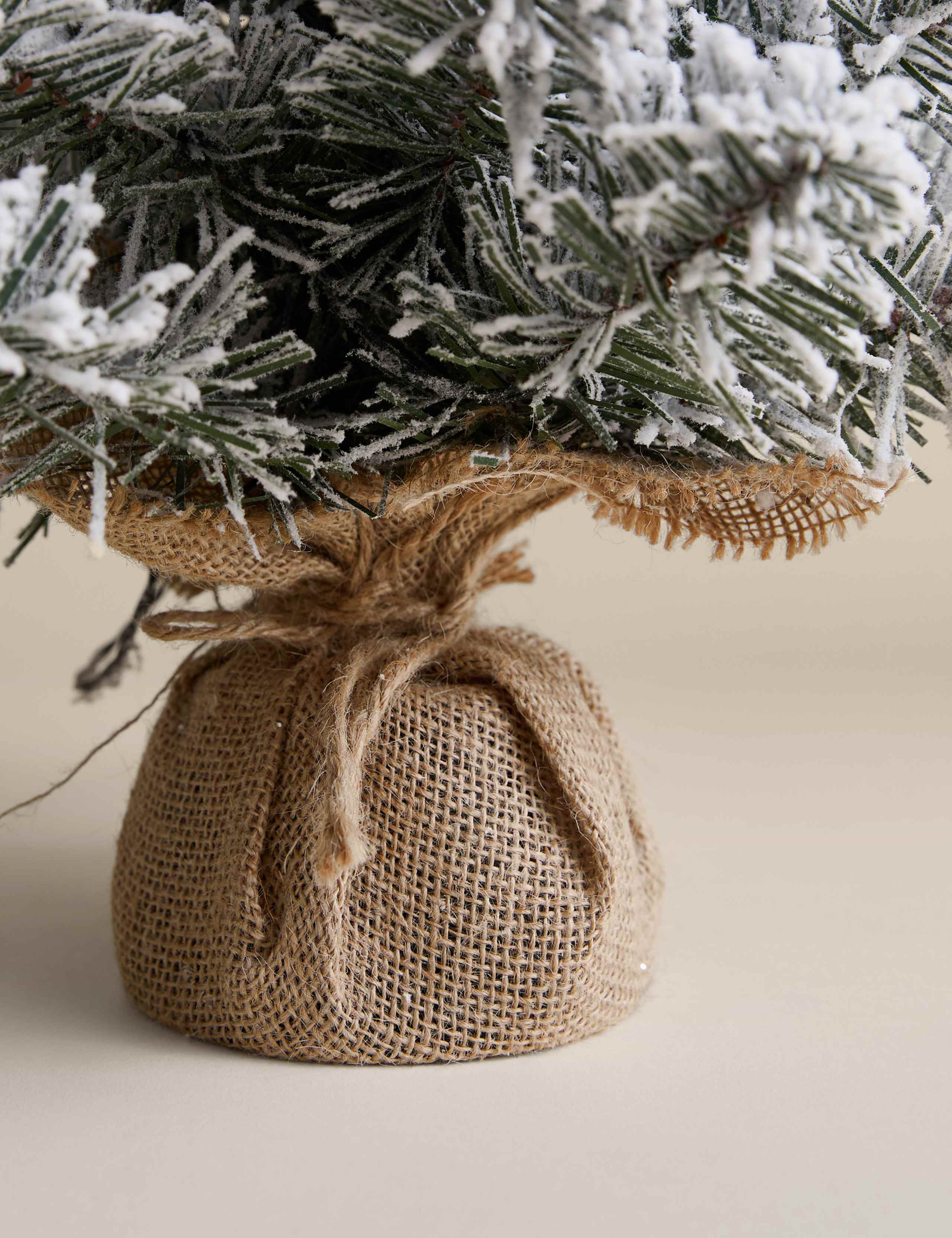 1.5ft Pre-lit Snowy Tree 3 of 4