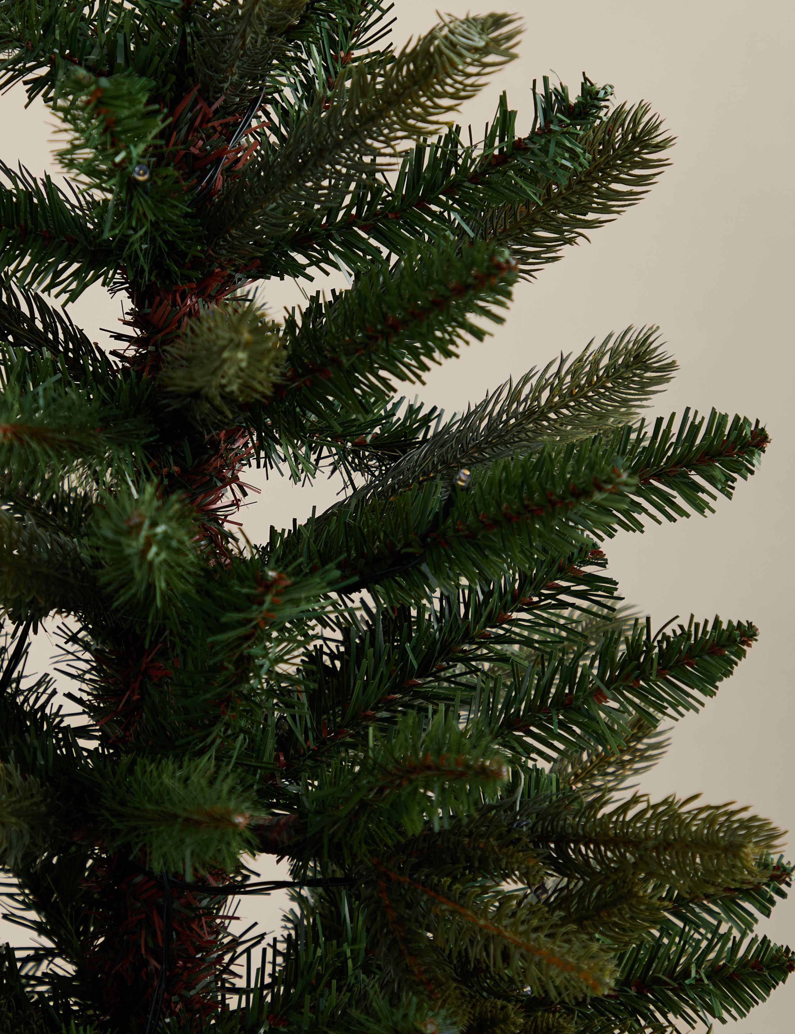 3ft Pre-Lit Rattan Pot Noble Christmas Tree 4 of 6
