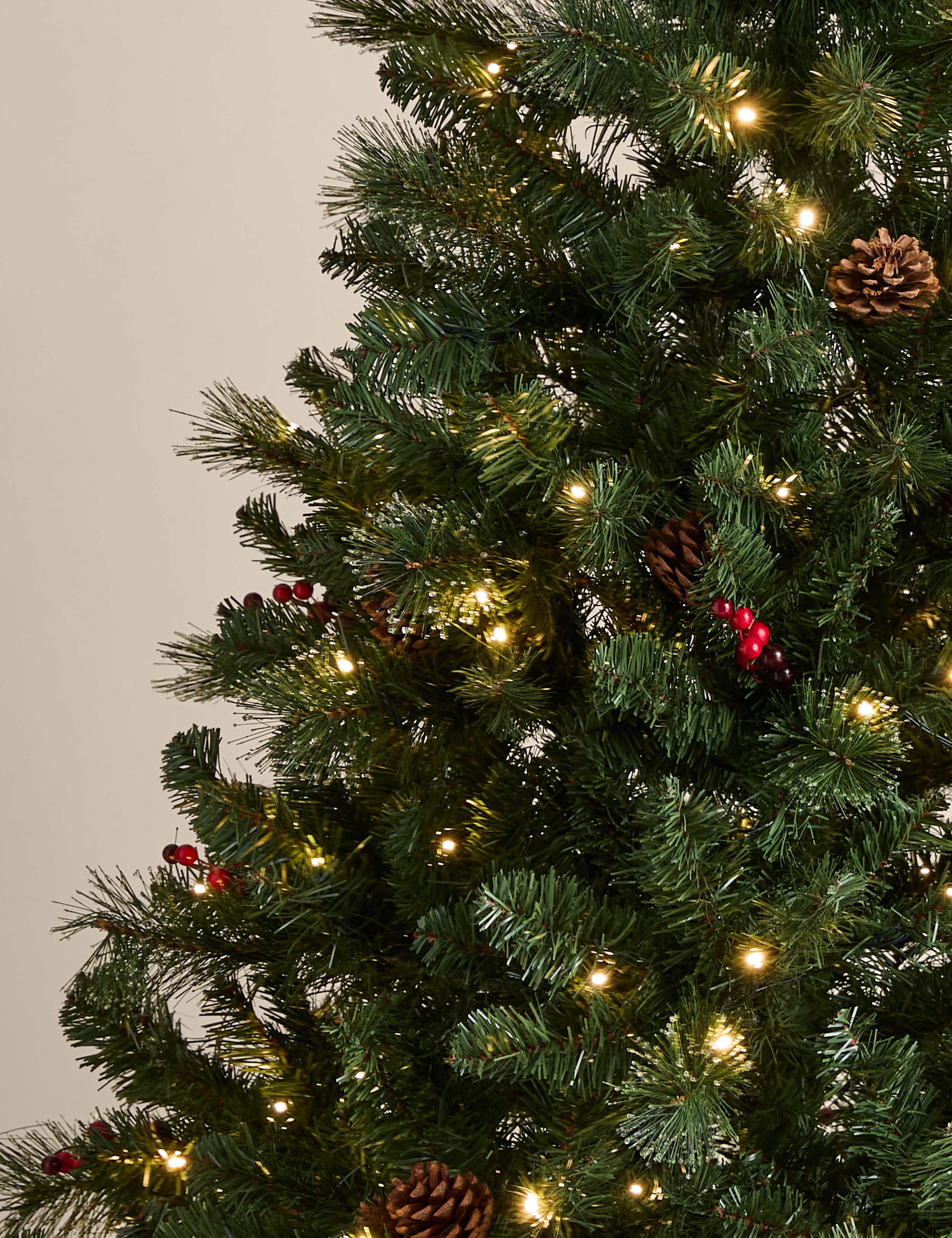 6ft Pre-Lit Red Berries Christmas Tree 4 of 5