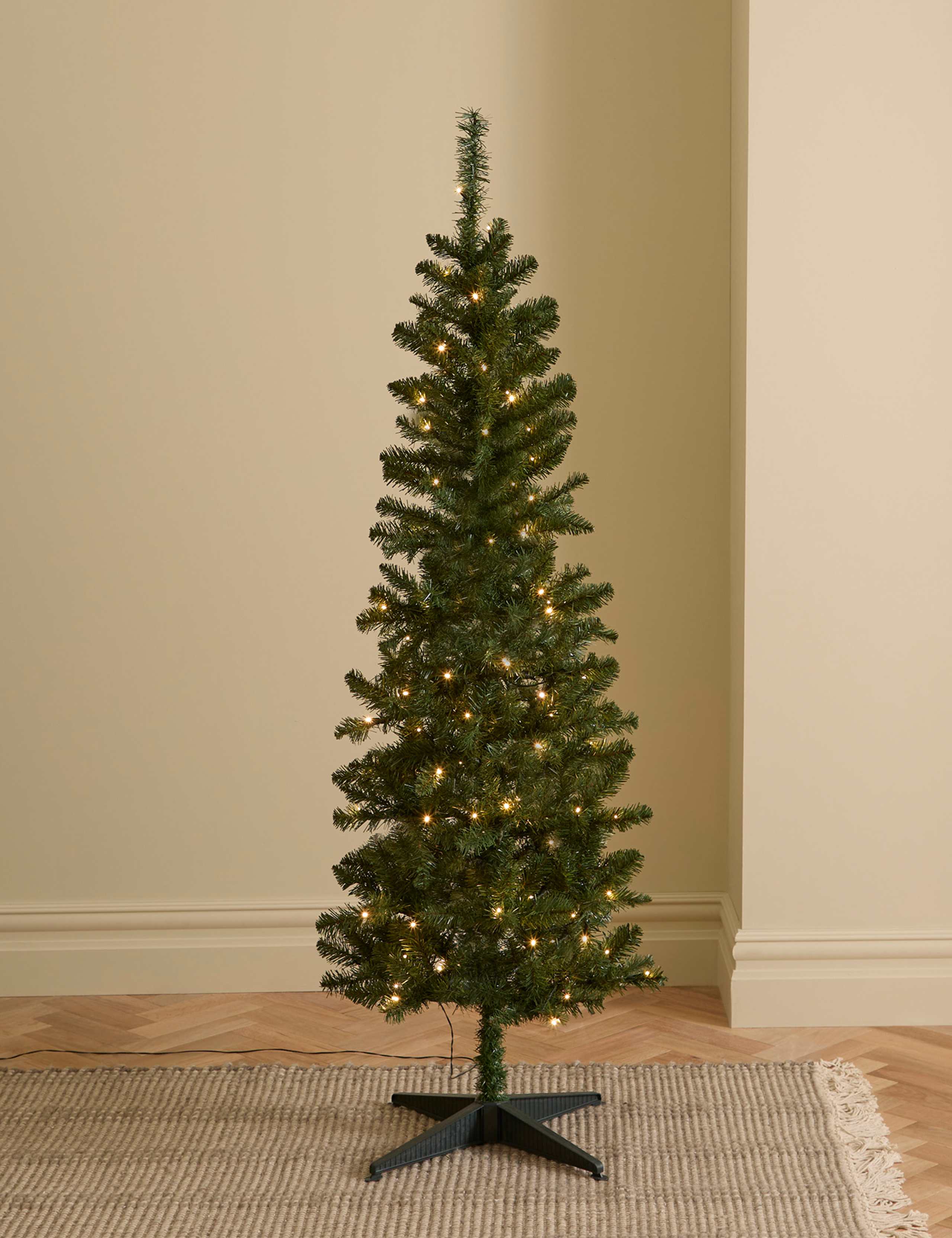 6ft Pre-Lit Slim Spruce Christmas Tree 1 of 5