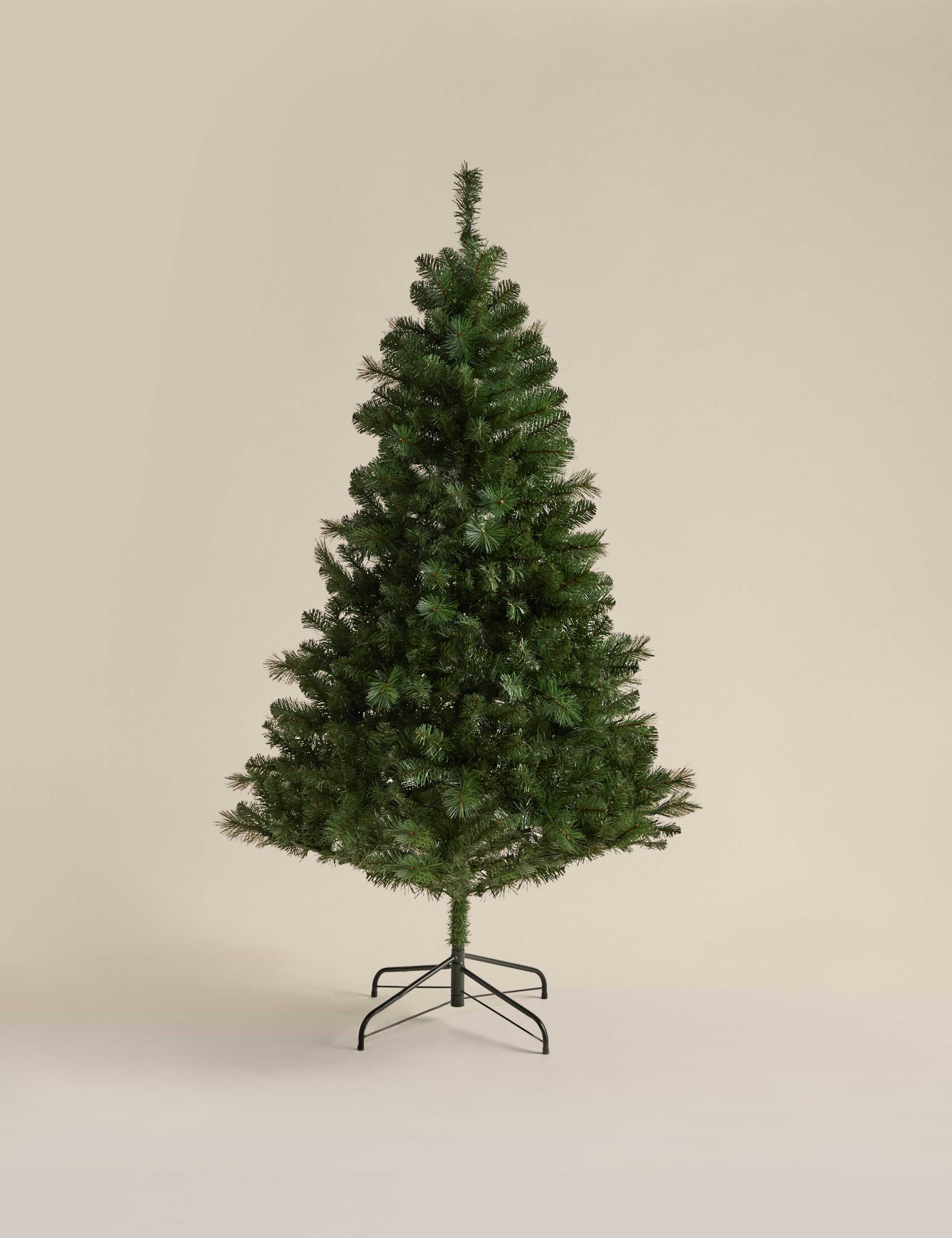 6ft Pre-Lit Pine Christmas Tree 5 of 5