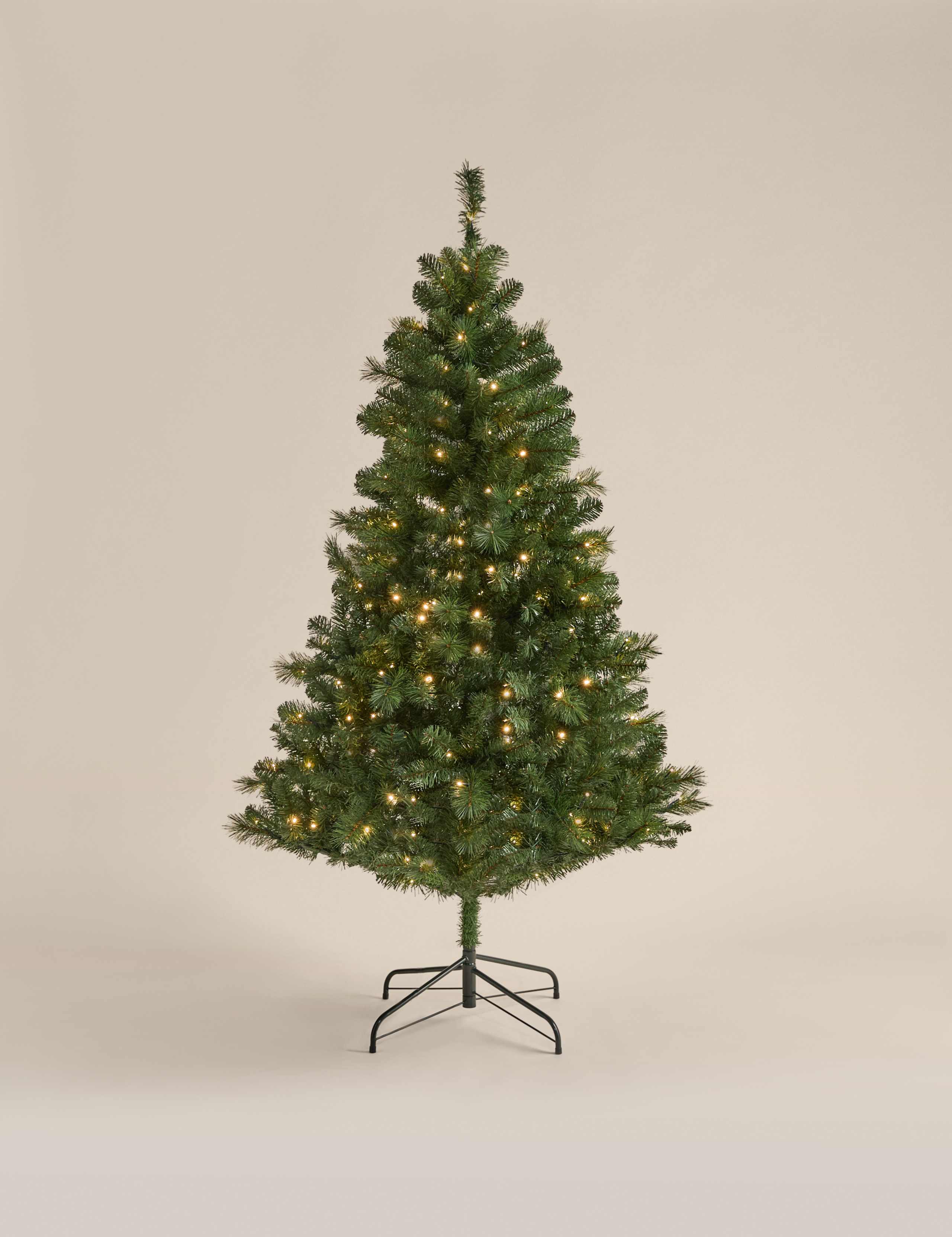 6ft Pre-Lit Pine Christmas Tree 2 of 5