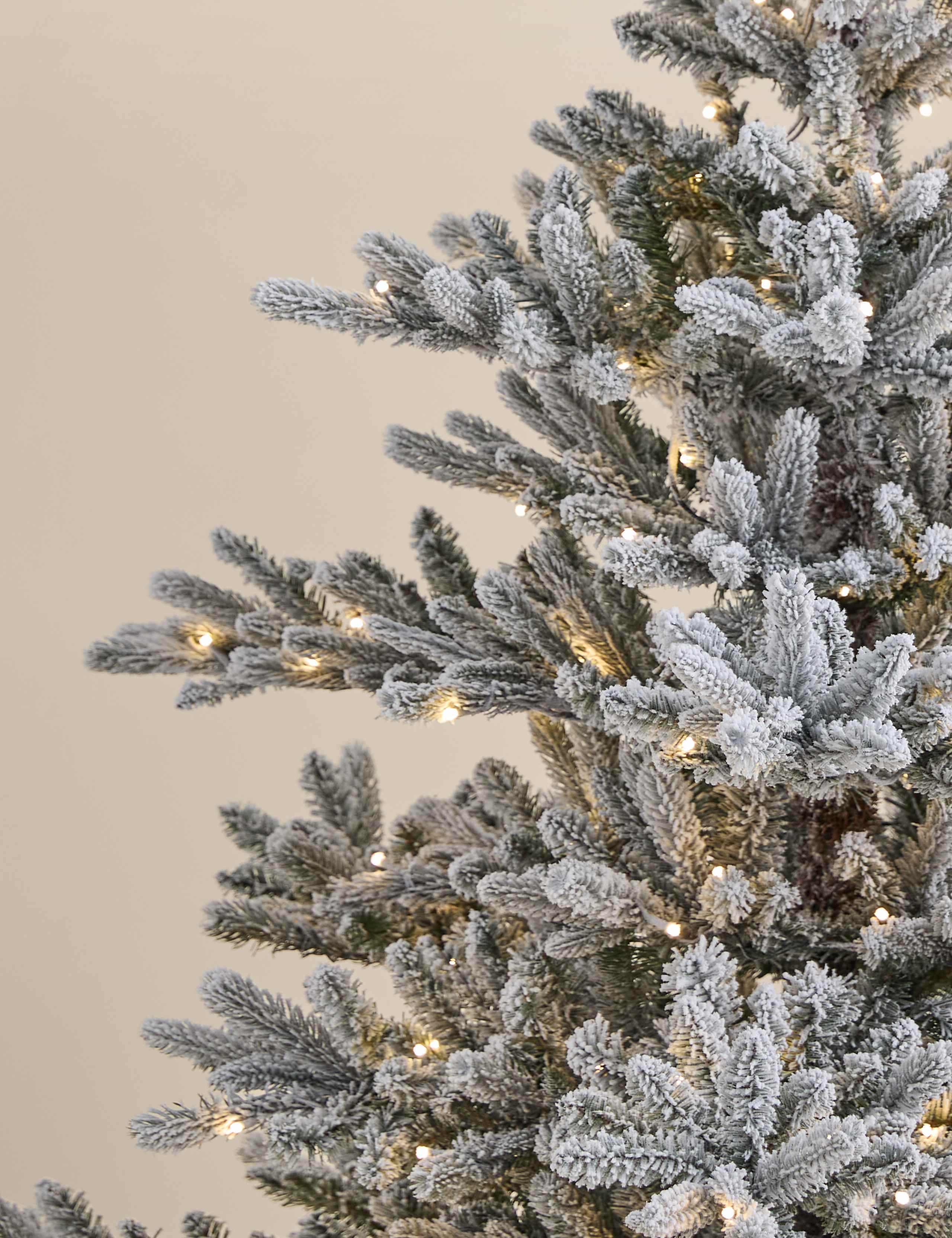 6ft Pre-Lit Snowy Noble Christmas Tree 4 of 5