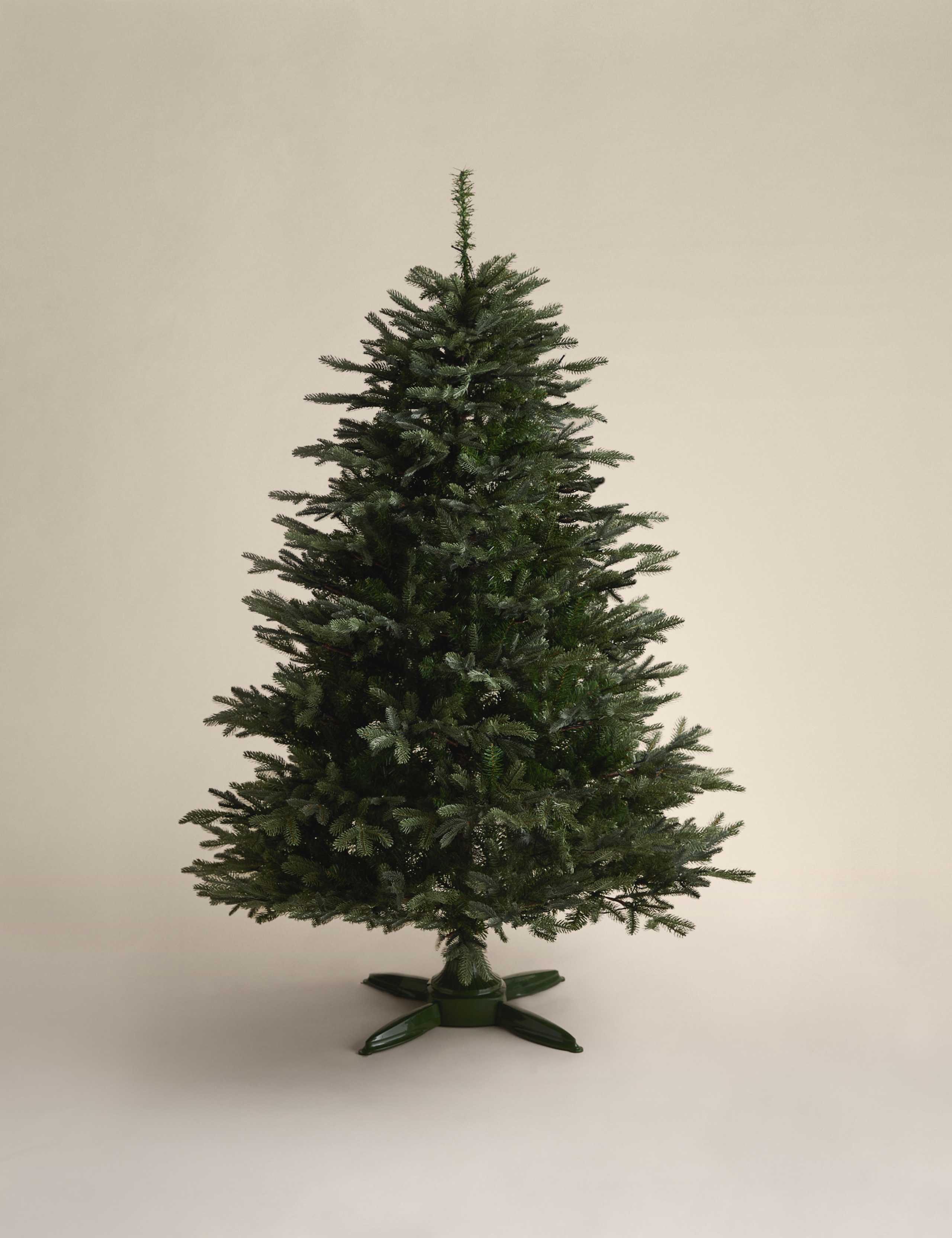 6ft Pre-Lit Rotating Grand Fir Christmas Tree 4 of 5