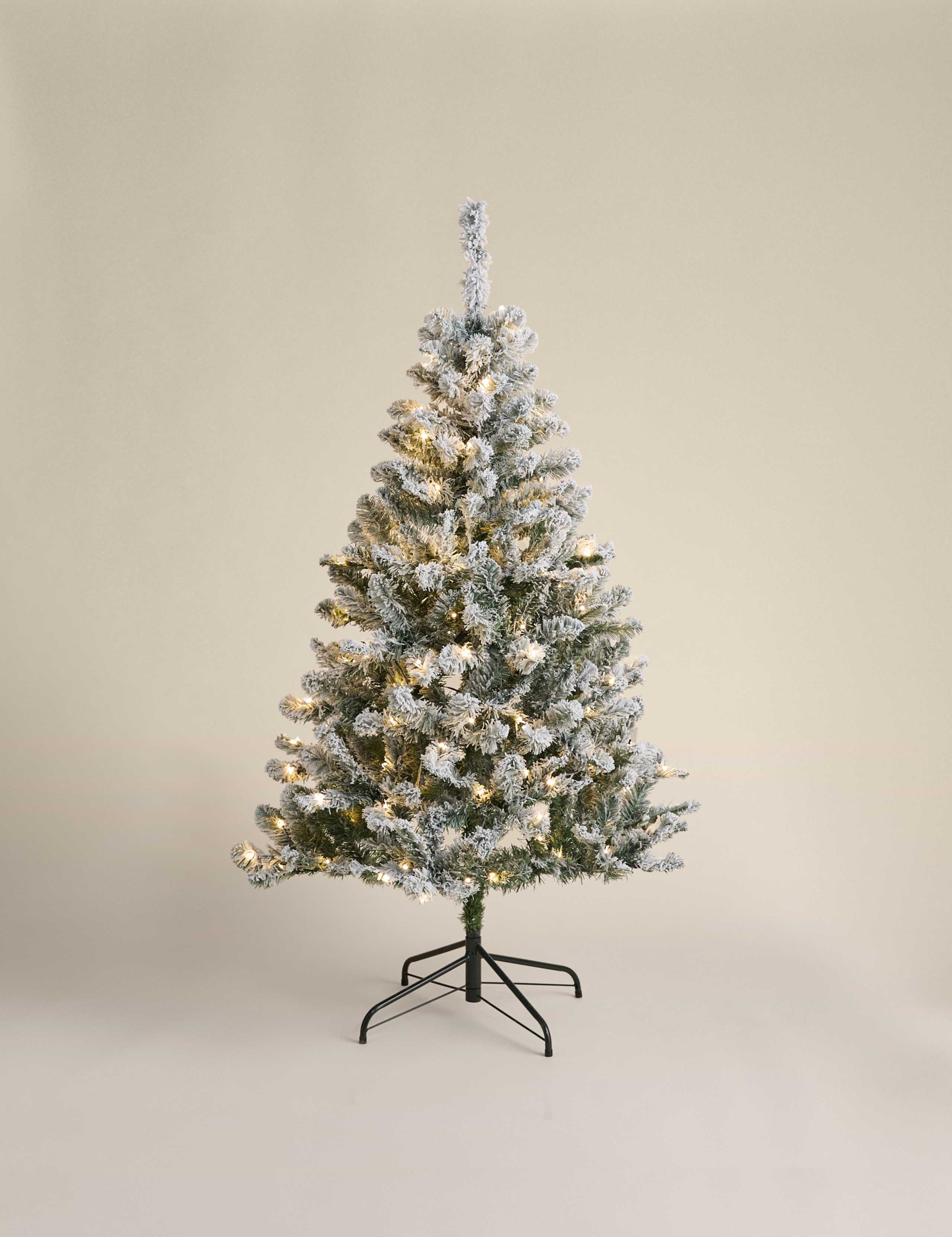5ft Pre-Lit Snowy Christmas Tree 2 of 5