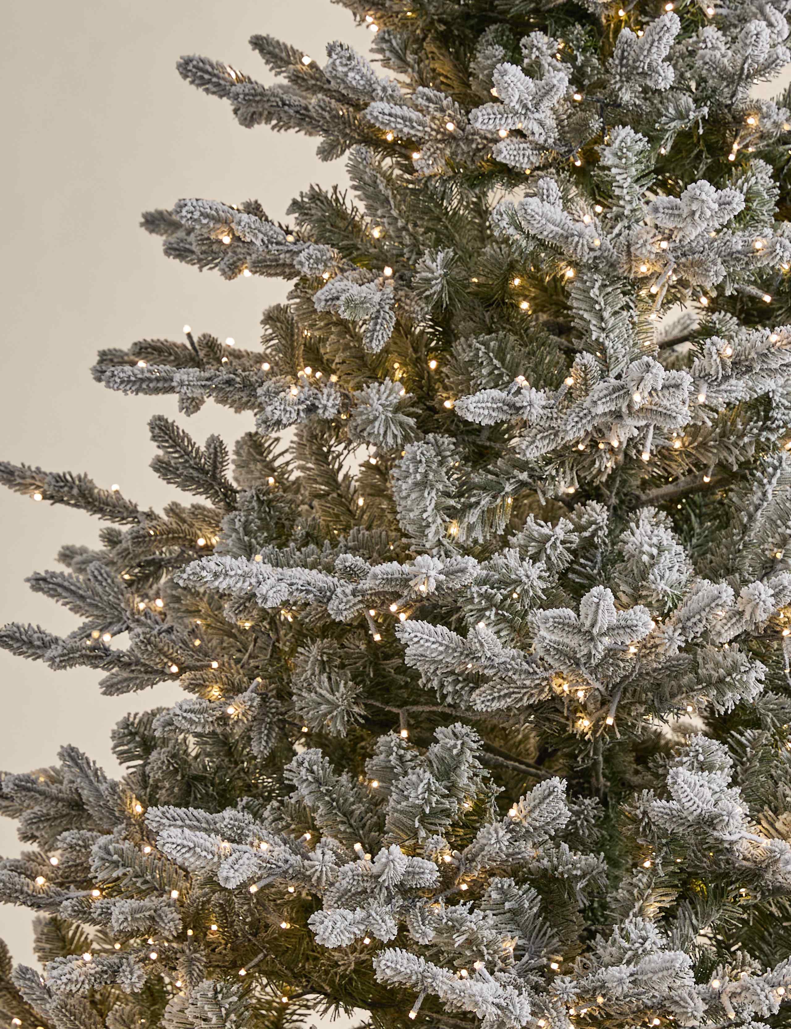7ft Pre-lit Snowy Grand Fir Christmas Tree 4 of 5