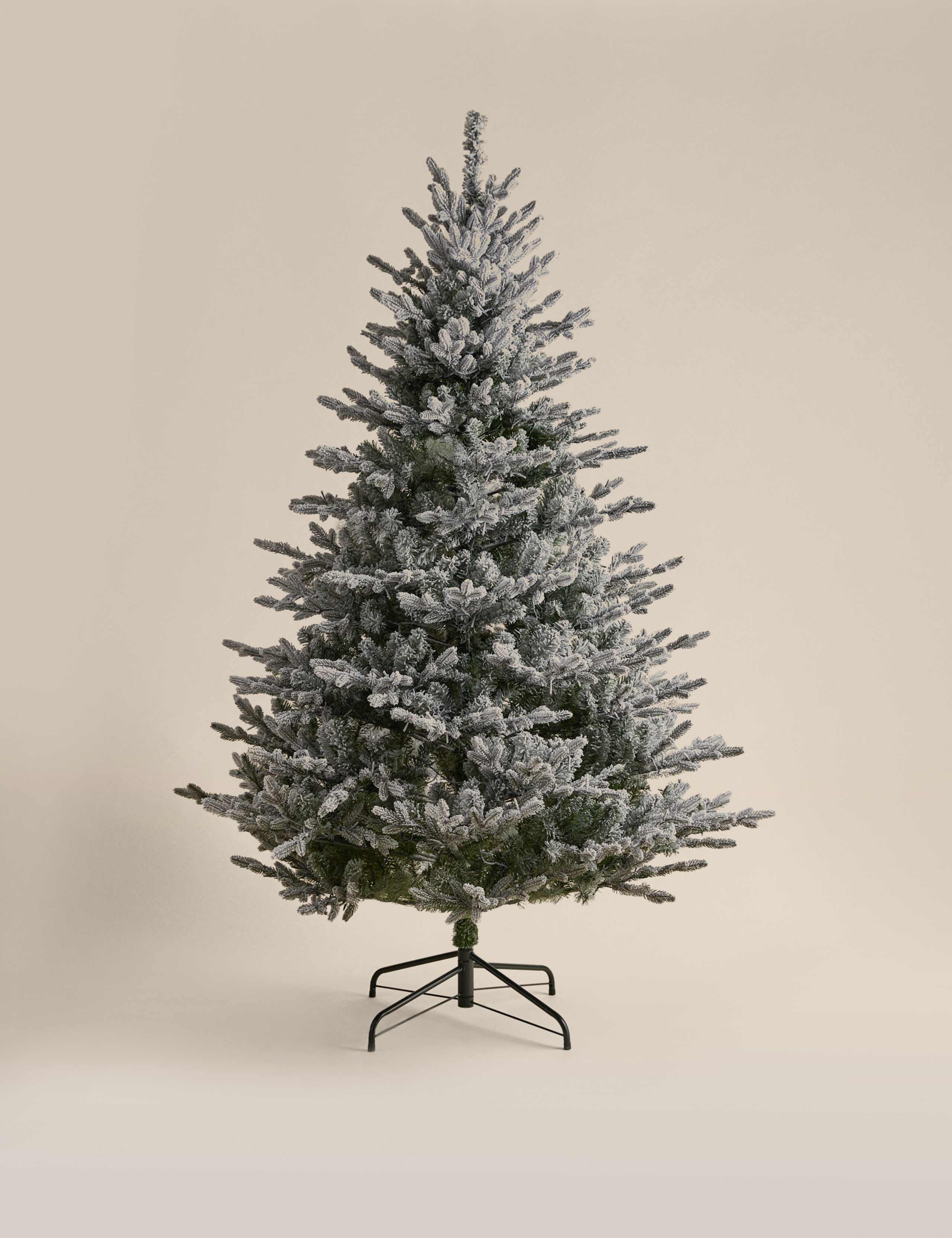 7ft Pre-lit Snowy Grand Fir Christmas Tree 5 of 5