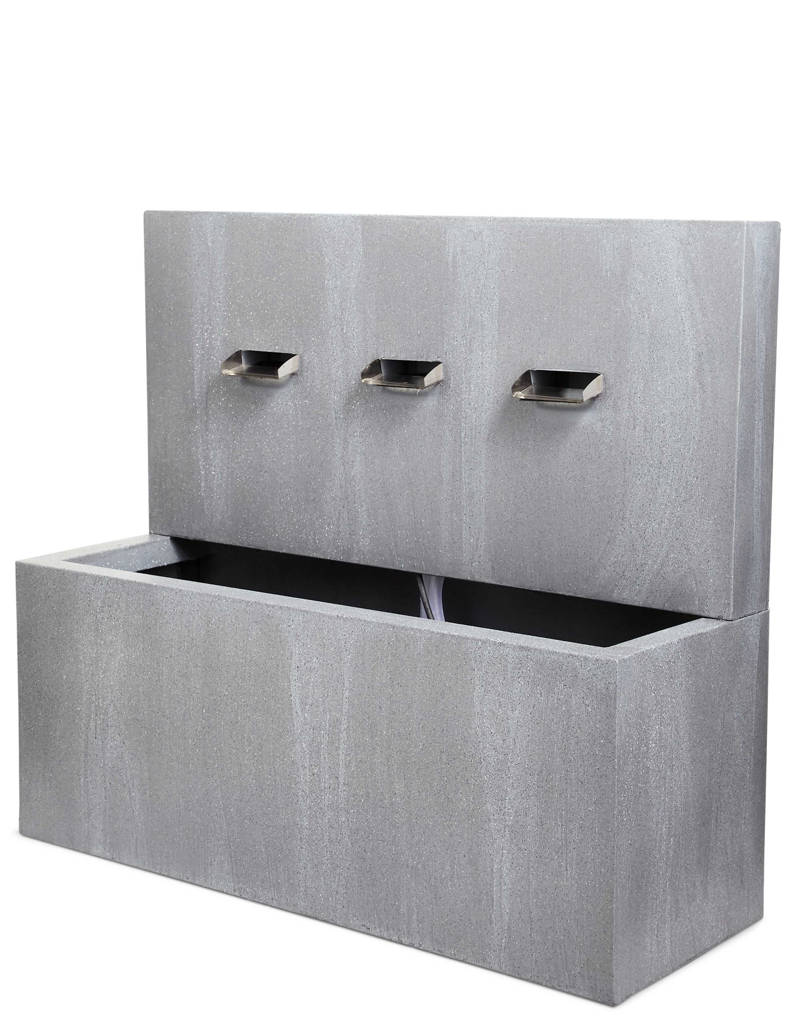 Weathered Triple Spout Lit Water Feature 3 of 6