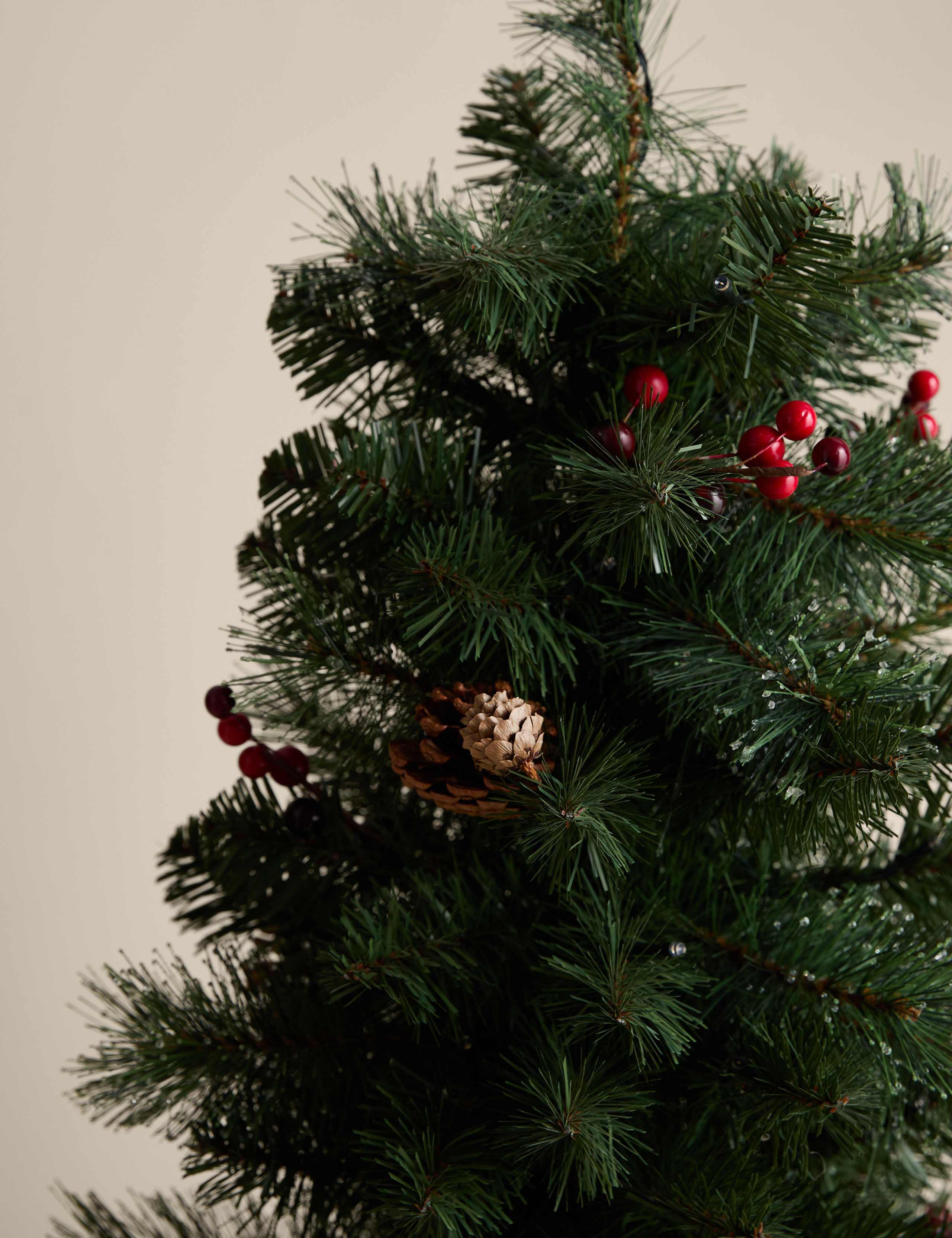 3ft Pre-Lit Berries & Pine Christmas Tree 3 of 4