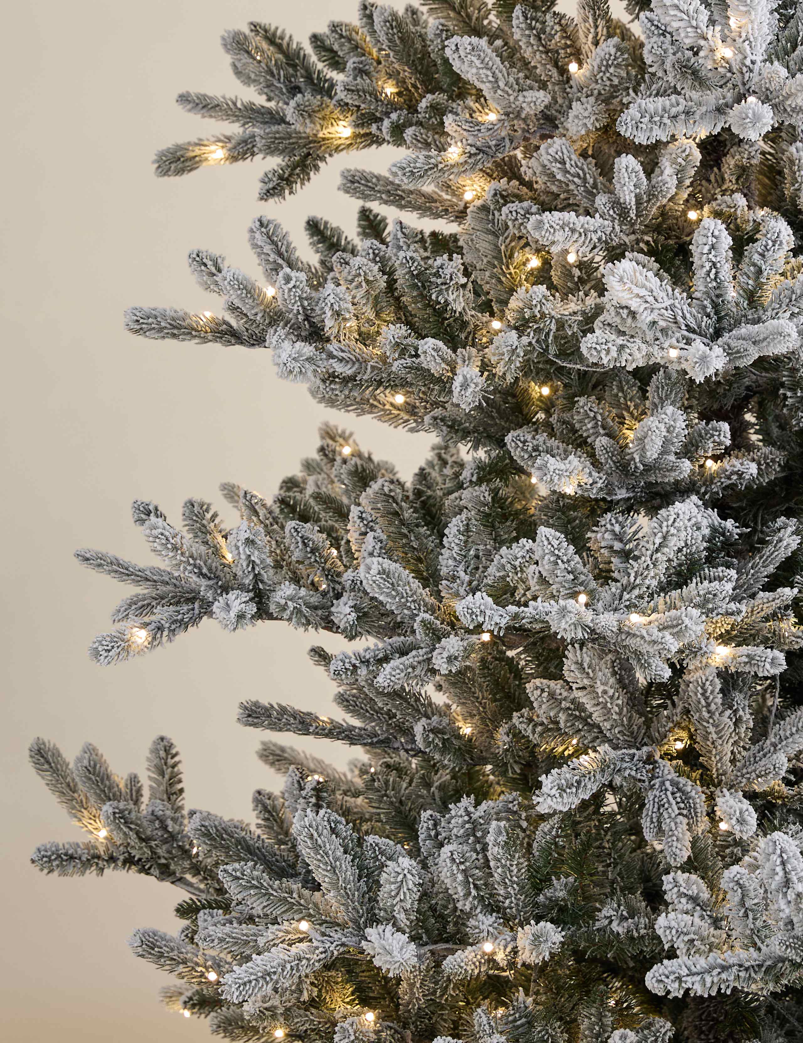8ft Pre-Lit Snowy Noble Christmas Tree 4 of 5