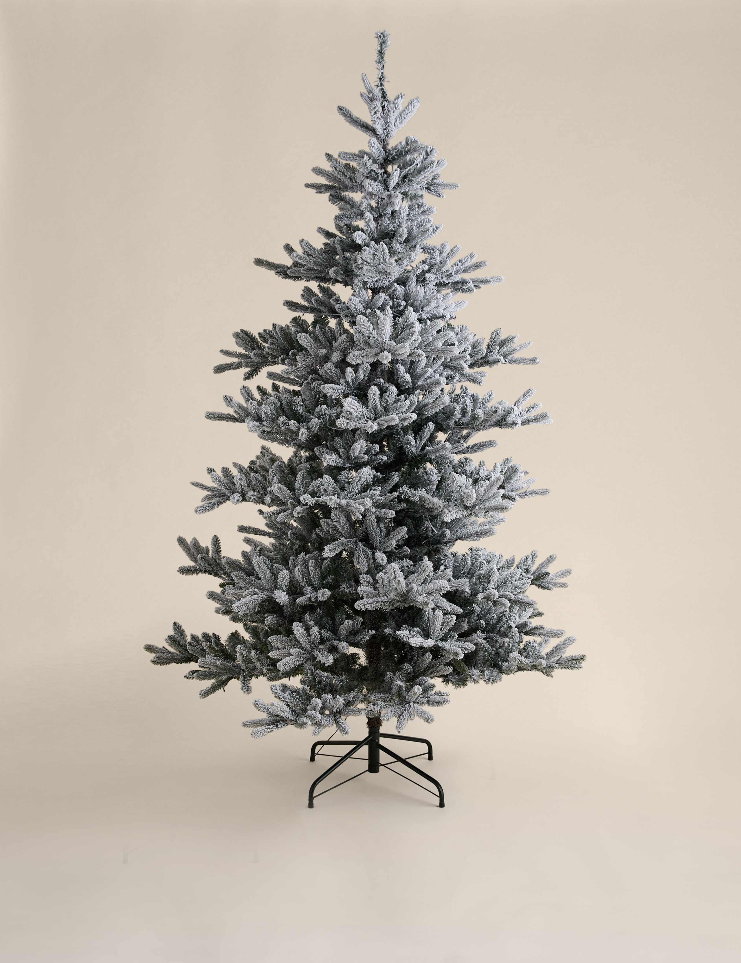 8ft Pre-Lit Snowy Noble Christmas Tree 5 of 5
