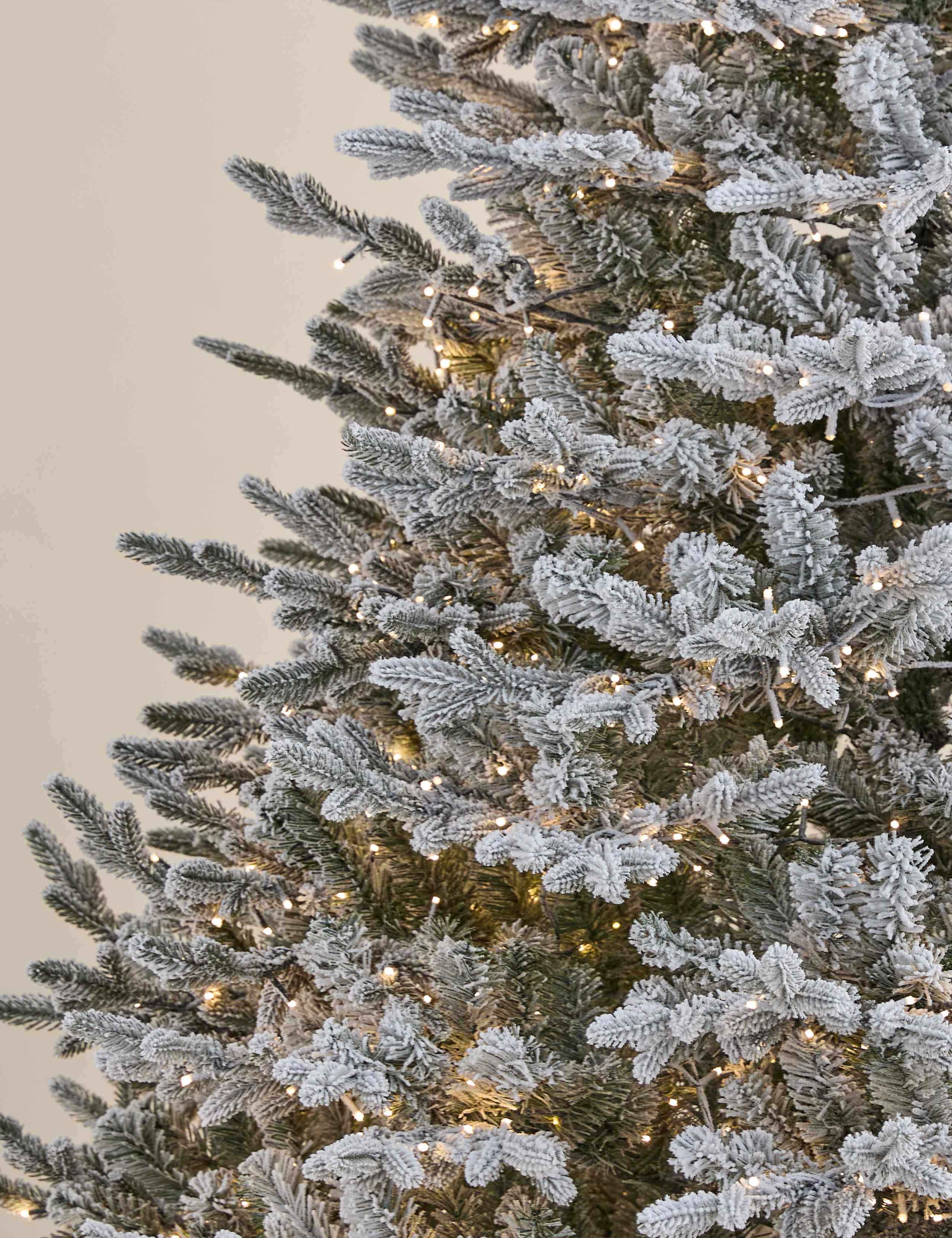 8ft Pre-Lit Snowy Grand Fir Christmas Tree 4 of 6