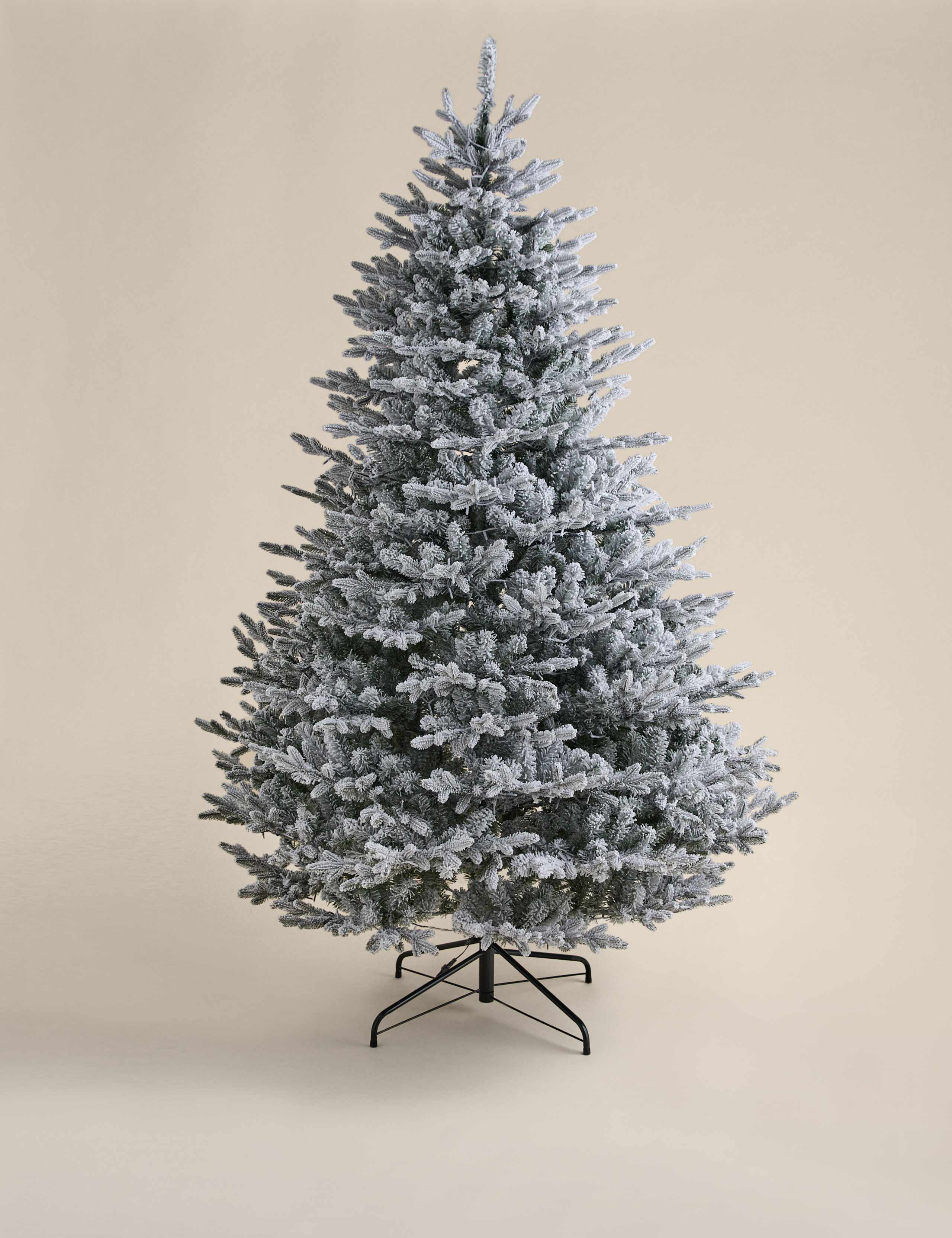 8ft Pre-Lit Snowy Grand Fir Christmas Tree 5 of 6