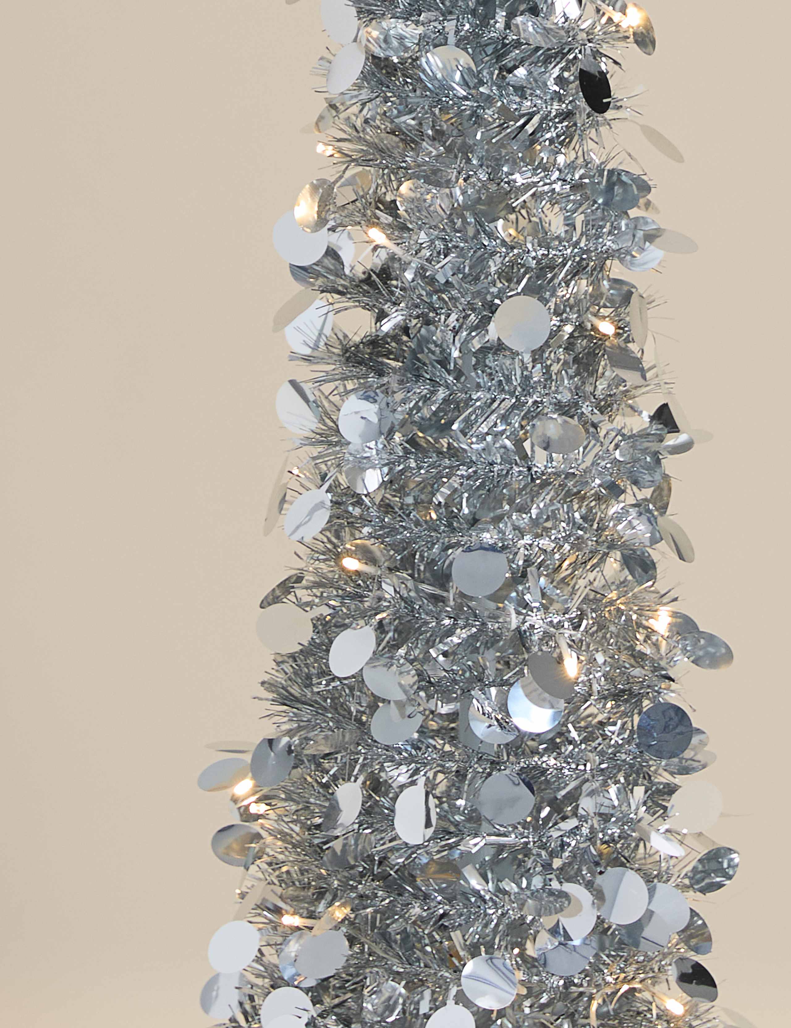 5ft Pre-Lit Tinsel Christmas Tree 4 of 6