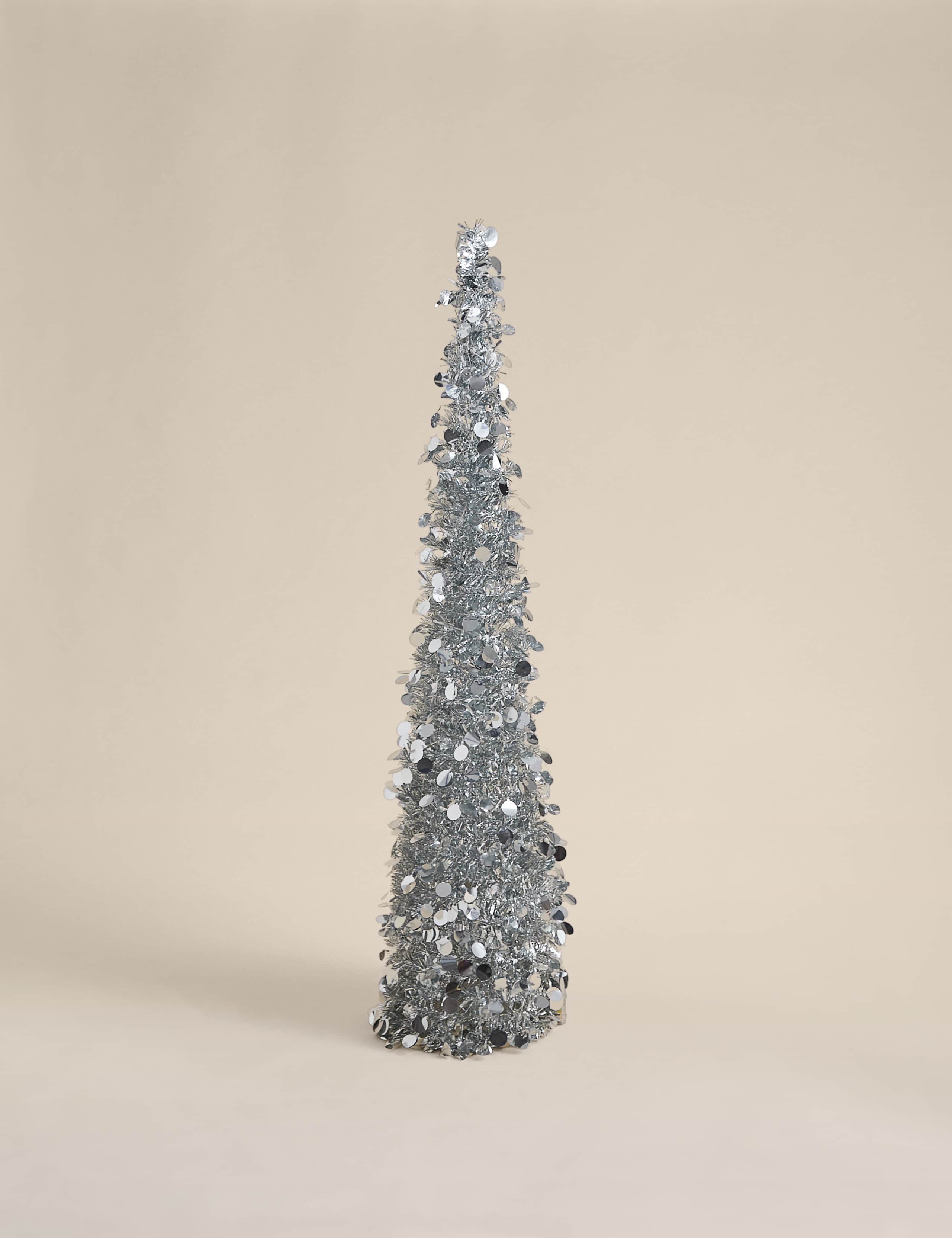 5ft Pre-Lit Tinsel Christmas Tree 5 of 6