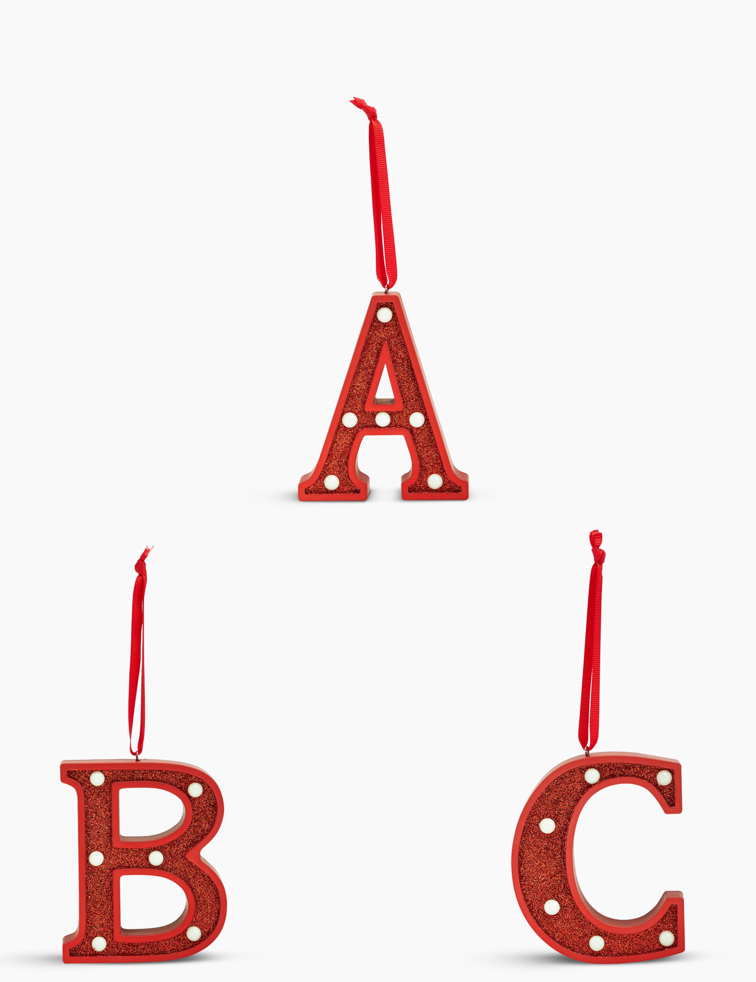 Light Up Alphabet Tree Decoration 1 of 3