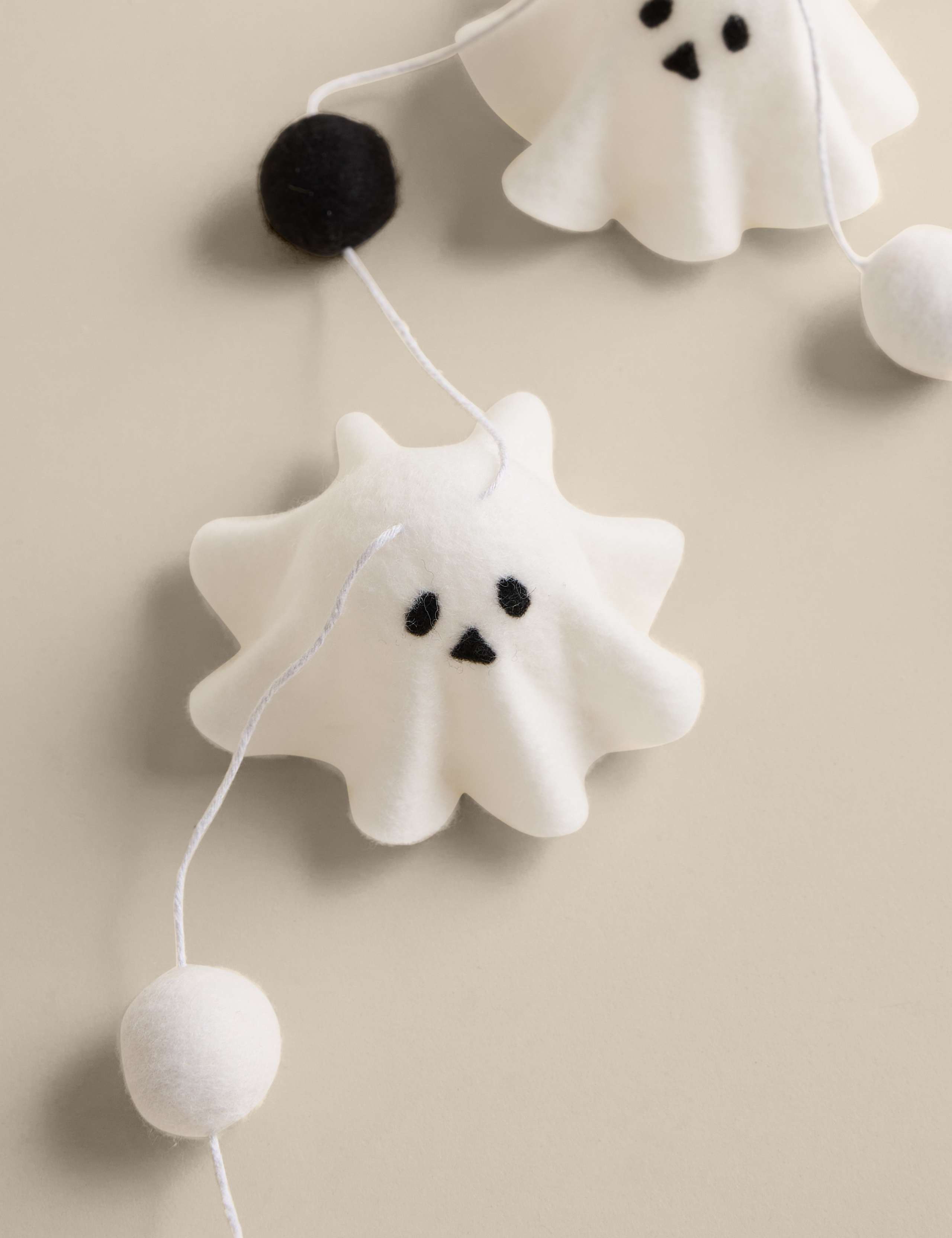 Halloween Felt Ghost Garland 2 of 3