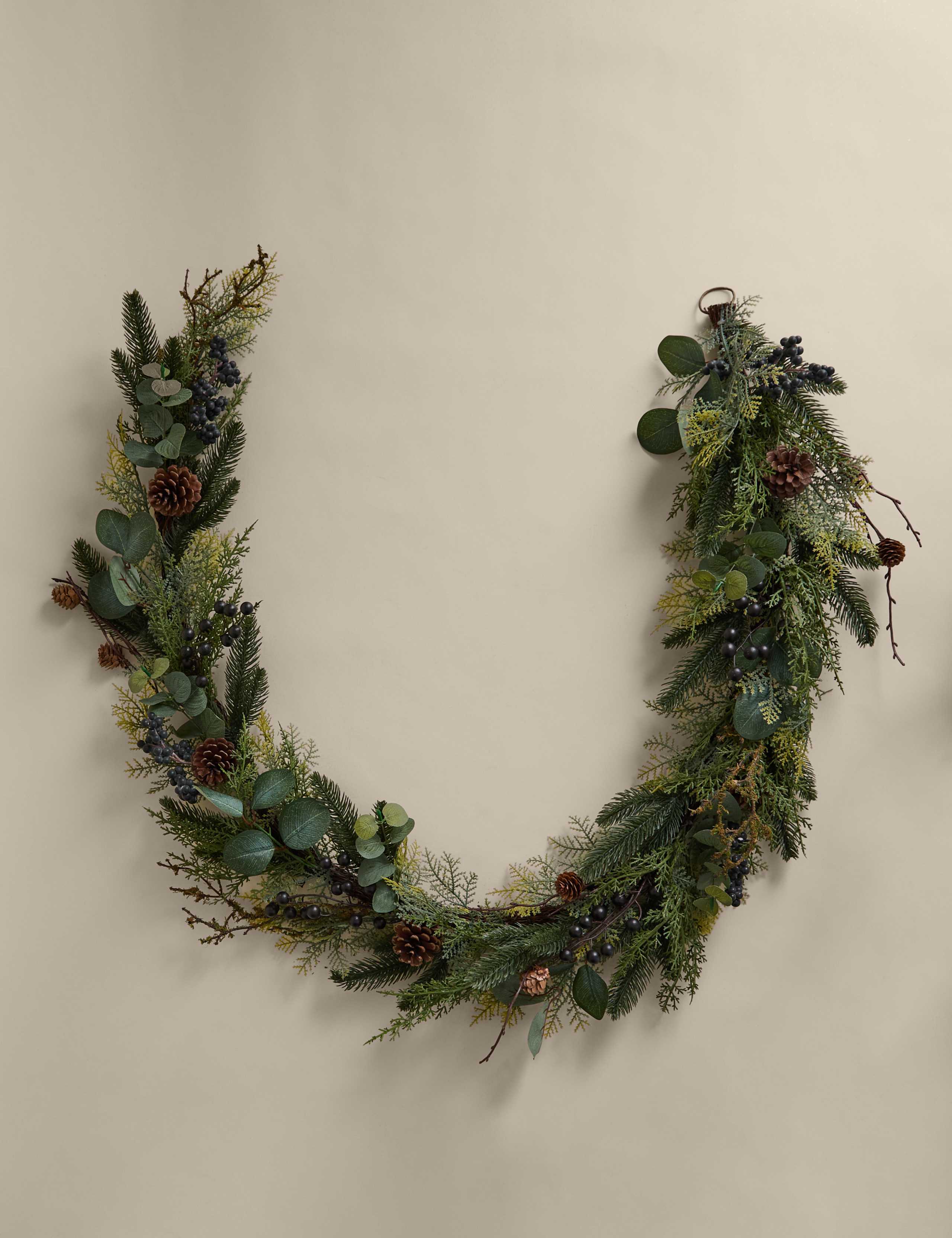 6ft Winter Berry Garland 2 of 3