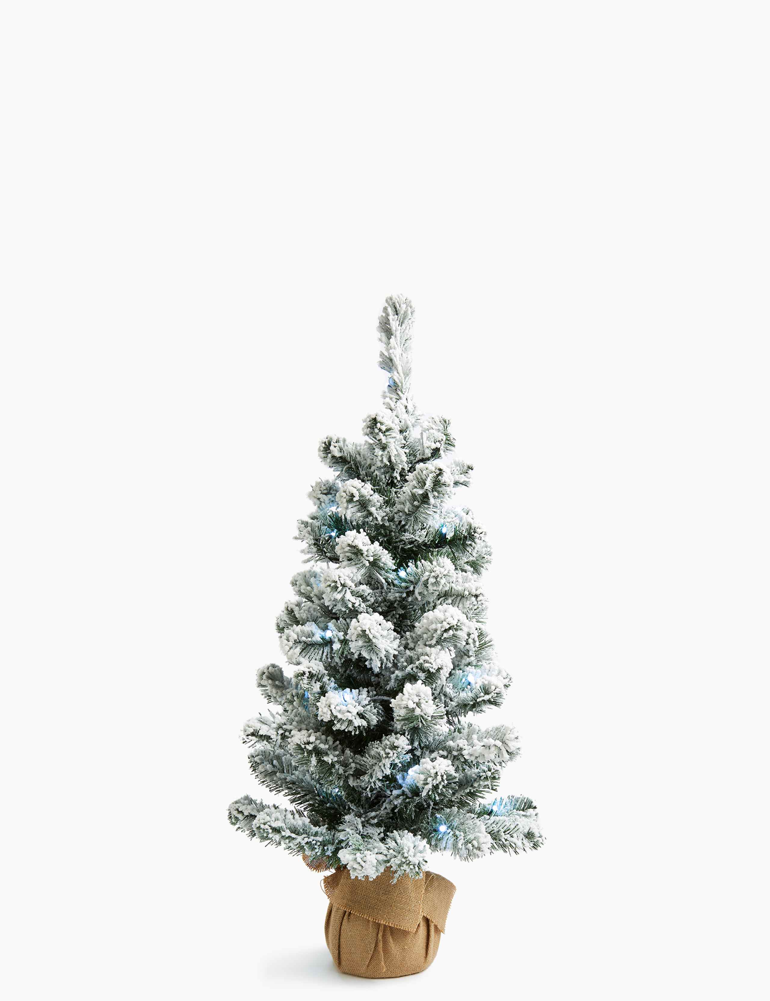 3ft Pre Lit Snowy Christmas Tree 1 of 5
