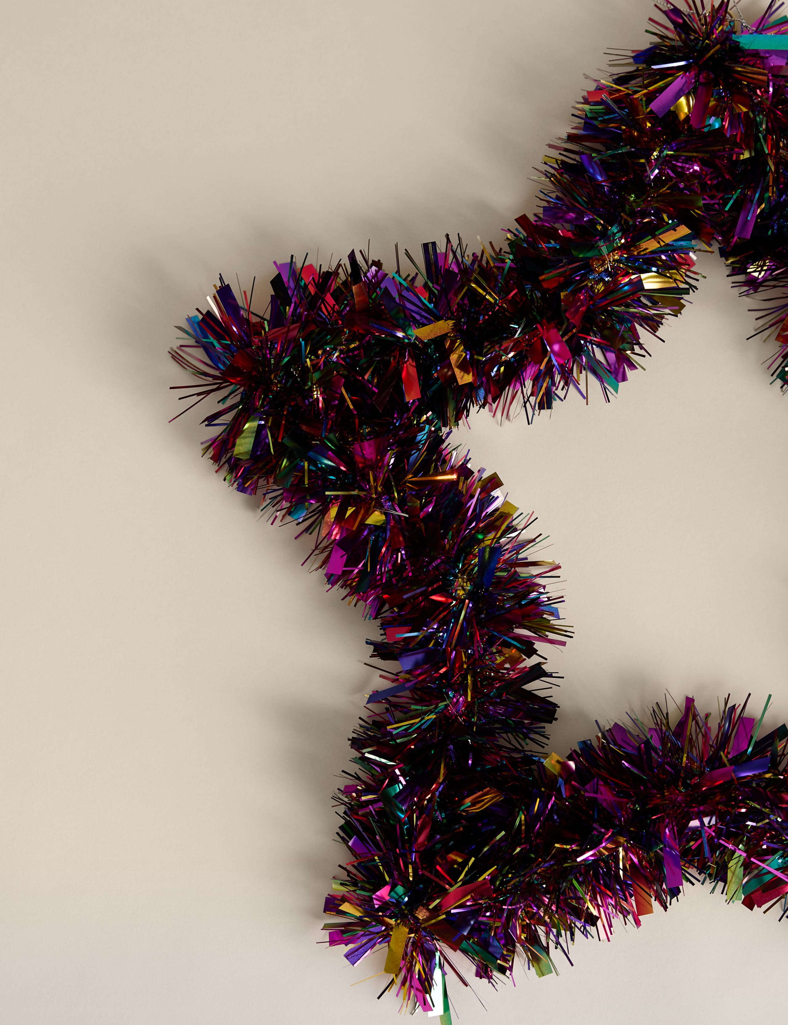 Pre Lit Tinsel Star Wreath 2 of 4