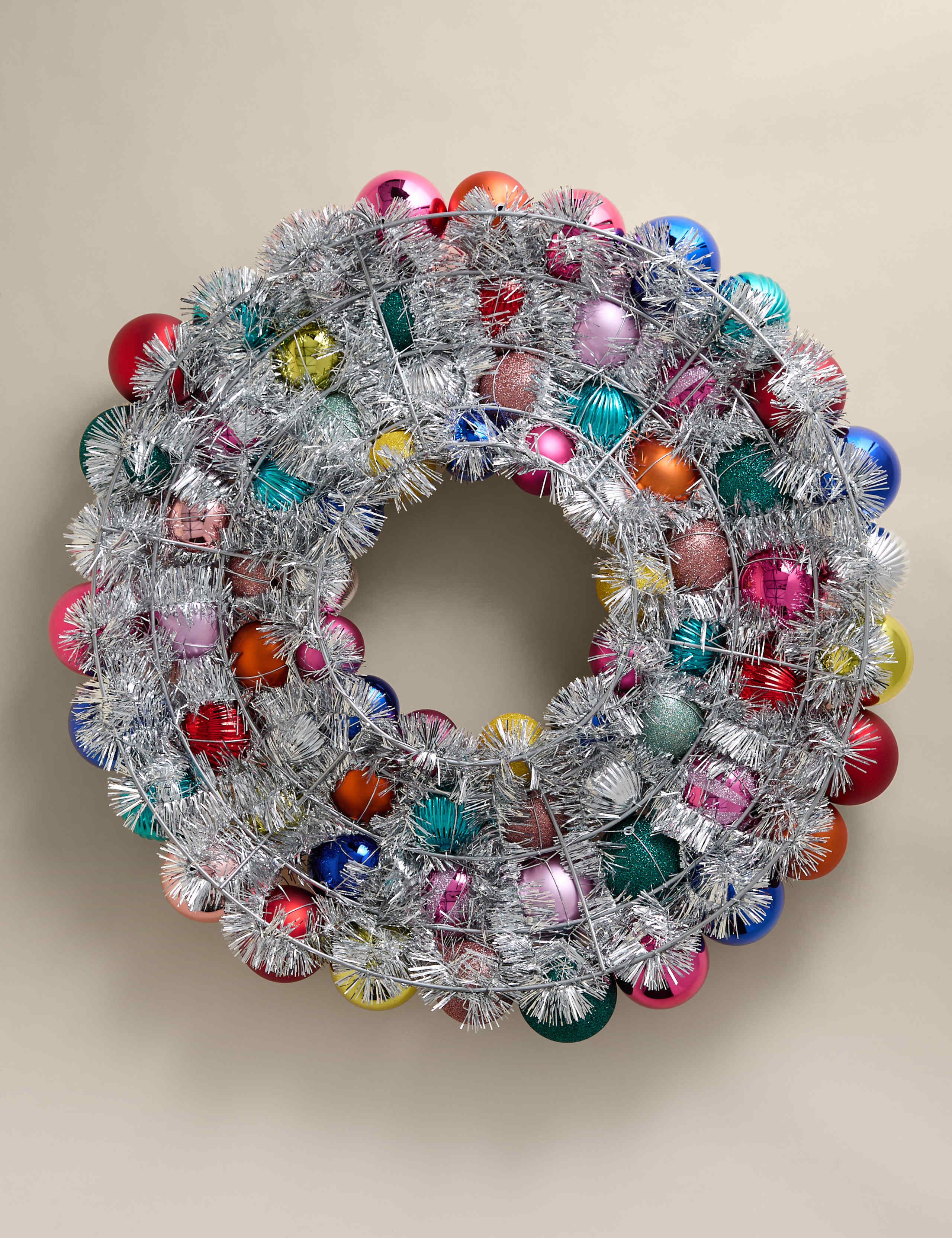 Extra Large Multicoloured Bauble Wreath 4 of 5
